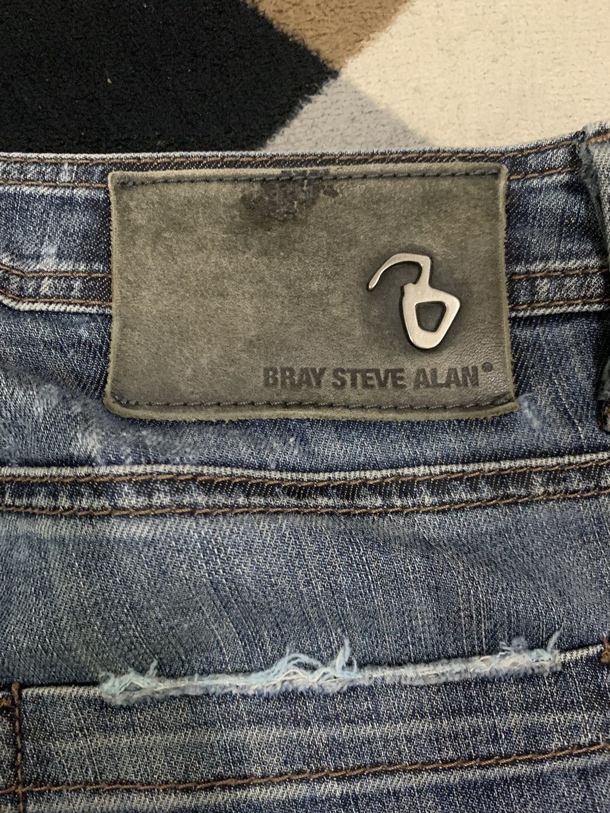 Bray Steve Alan Bray Steve Alan Embroidered Acid Wash Low Rise Skinny Jeans Size US 30 / EU 46 - 13 Thumbnail