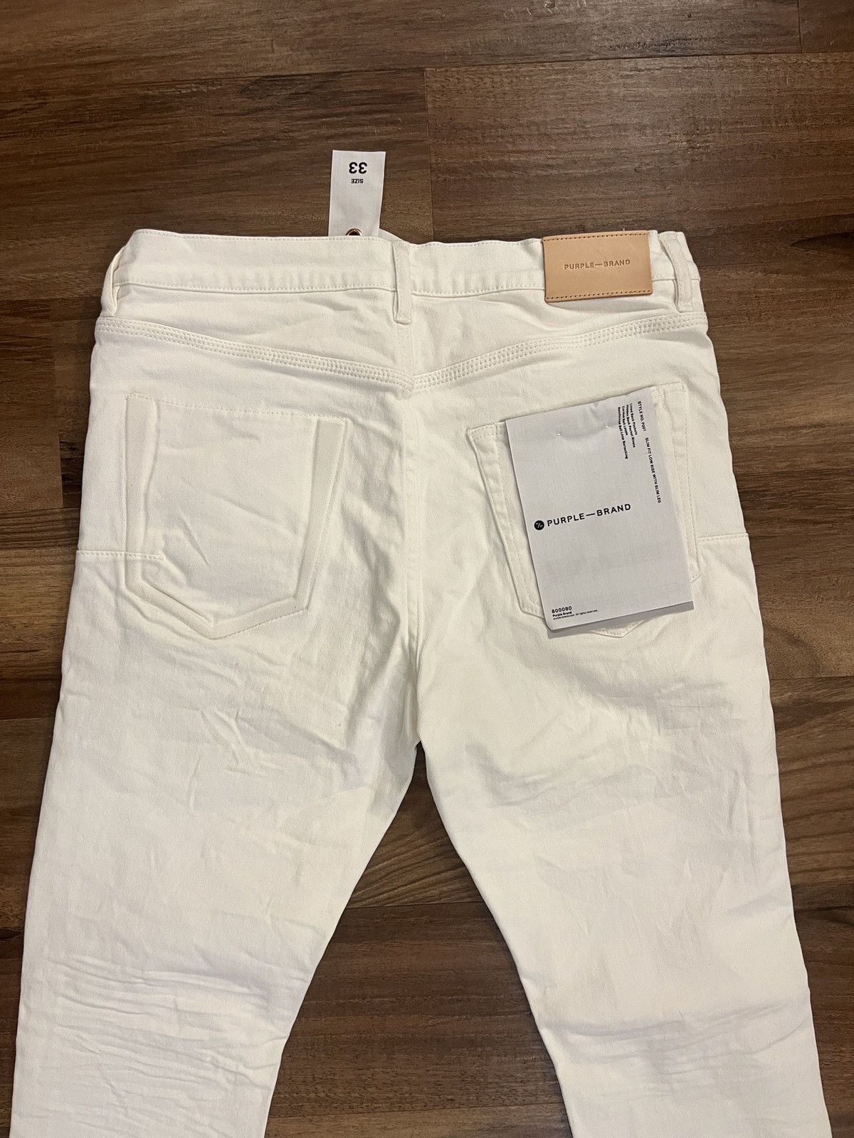 Purple Brand White sz 33 jeans brand new distressed Size US 33 - 4 Thumbnail
