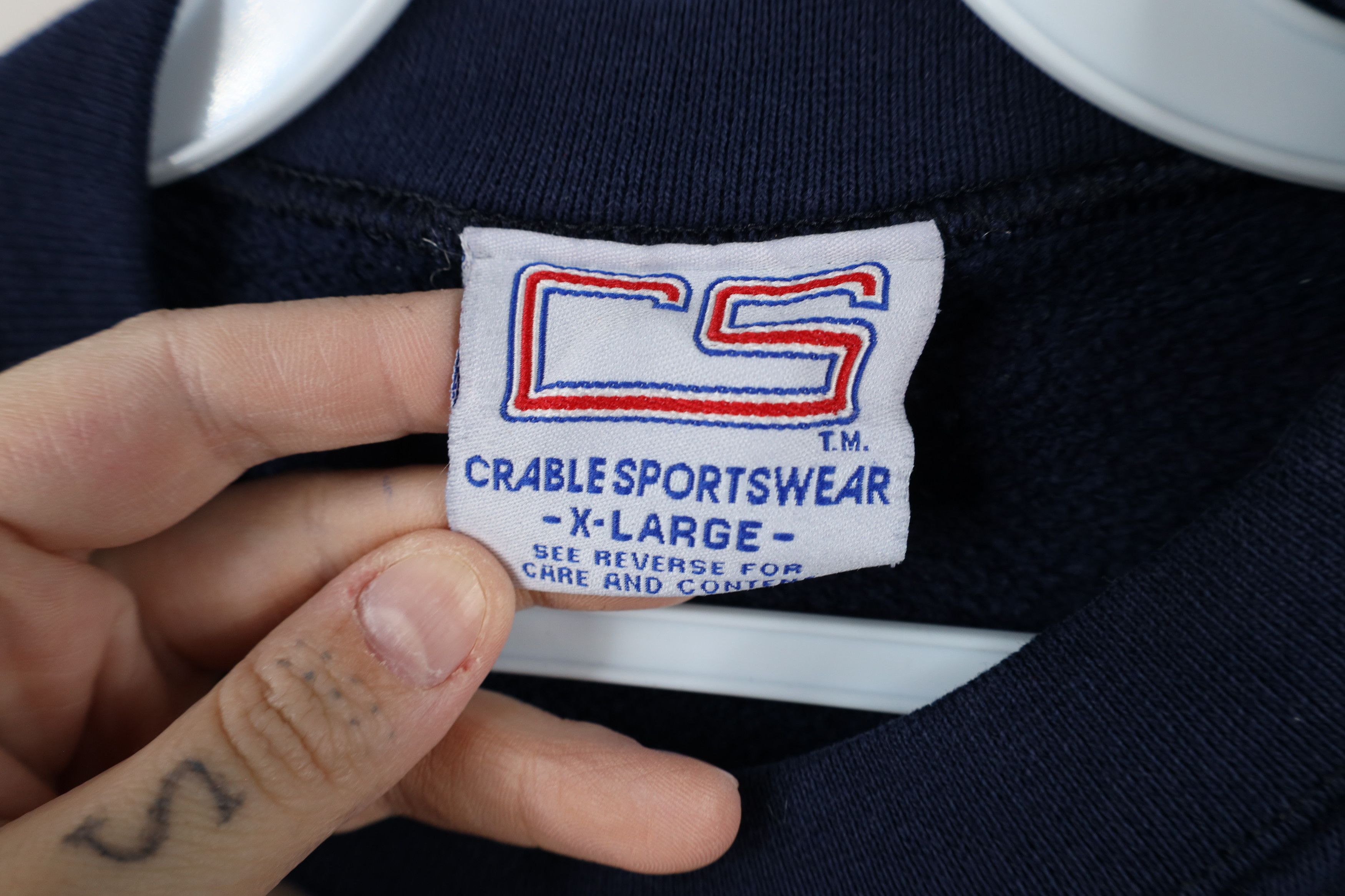 Vintage Vintage 90s University of Georgetown Sweatshirt Blue USA Size US XL / EU 56 / 4 - 9 Thumbnail