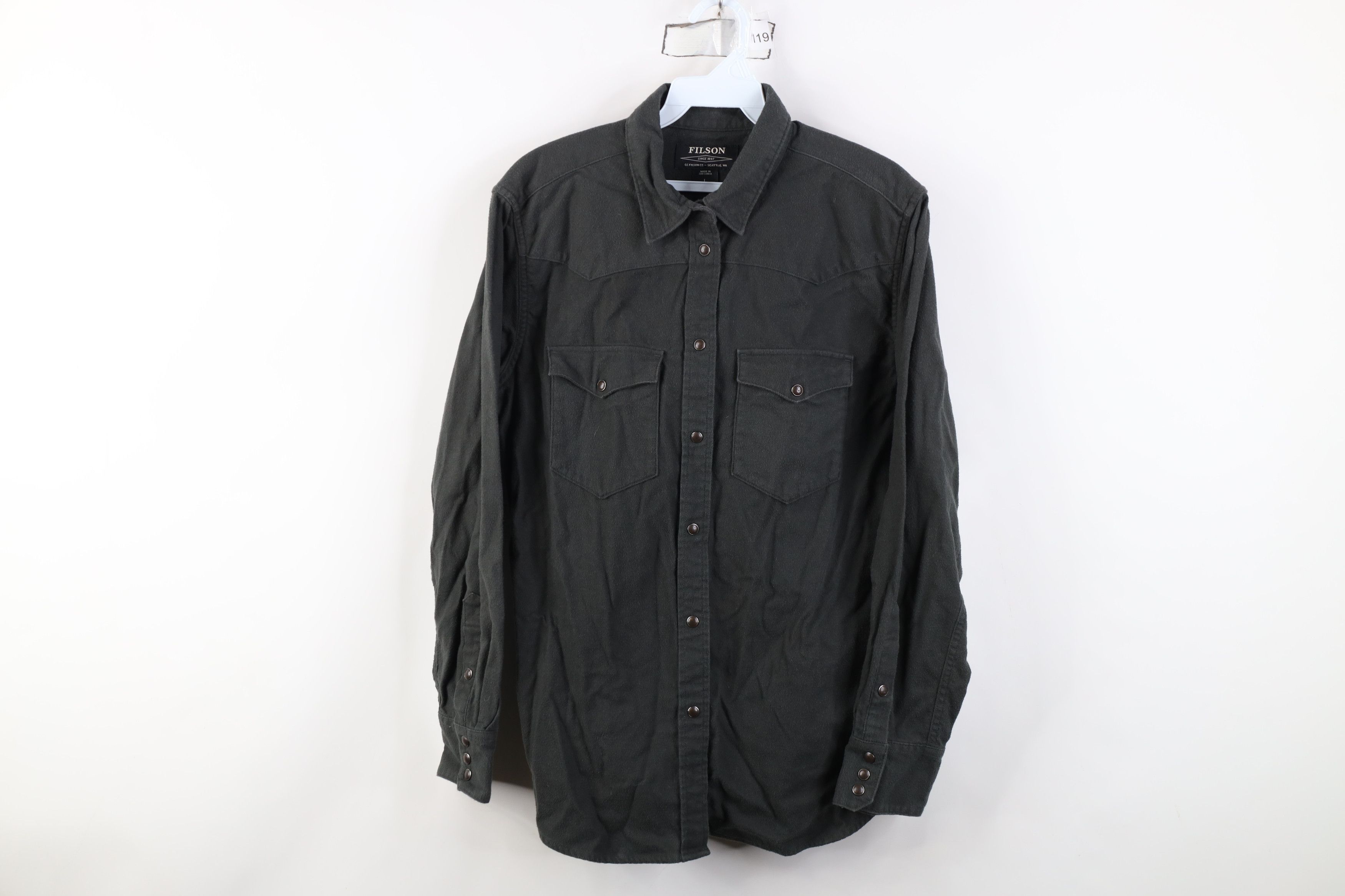 Filson CC Filson Western Redwood Flannel Snap Buton Shirt Black Size L / US 10 / IT 46 - 1 Thumbnail