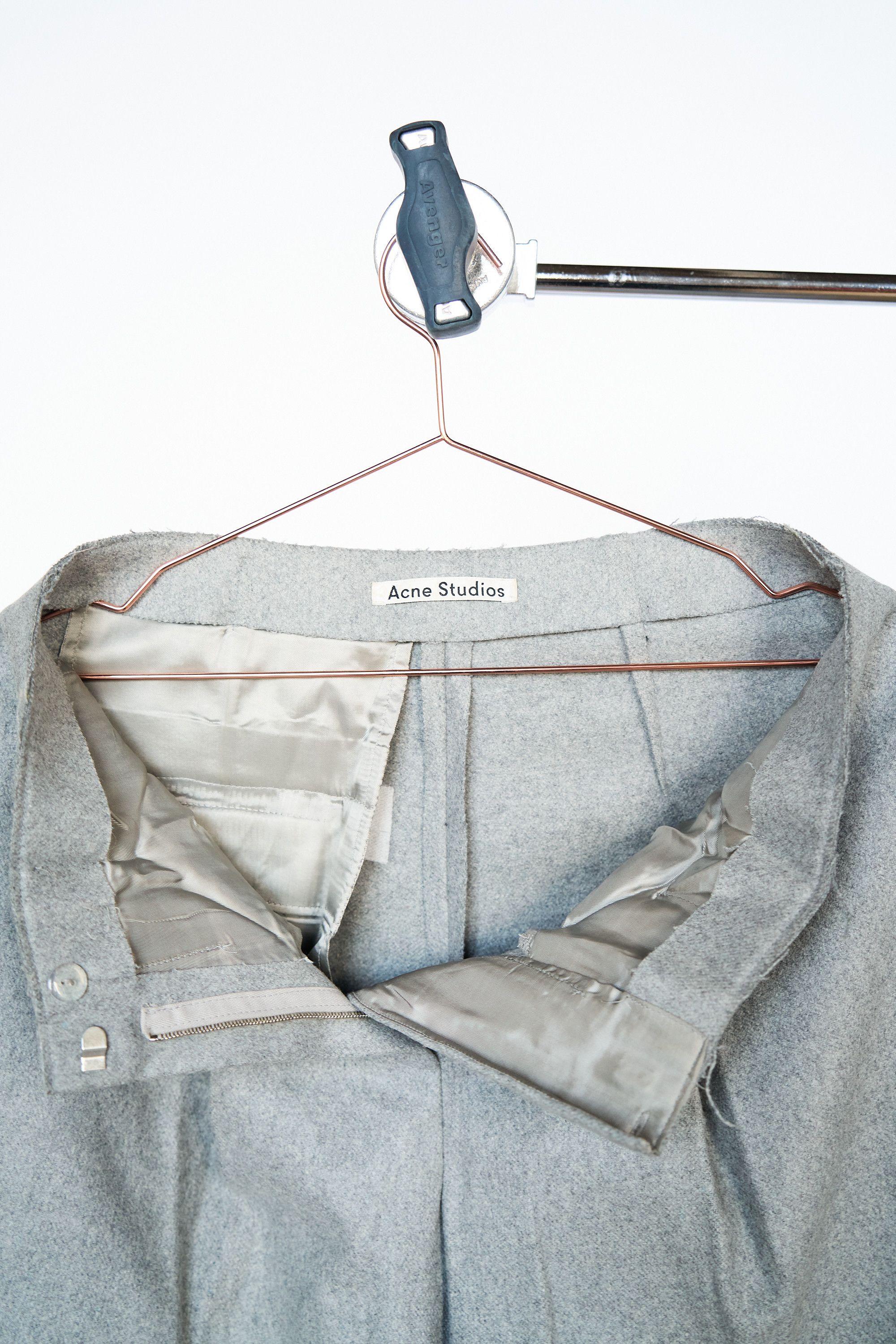 Acne Studios Acne Studios Grey Felt Wool Pants Size 28" / US 6 / IT 42 - 4 Thumbnail