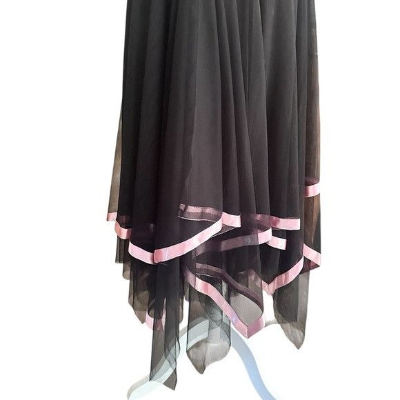 Other Vintage B. Smart Whimsical Black and Pink Asymmetrical Hem D Size S / US 4 / IT 40 - 2 Thumbnail