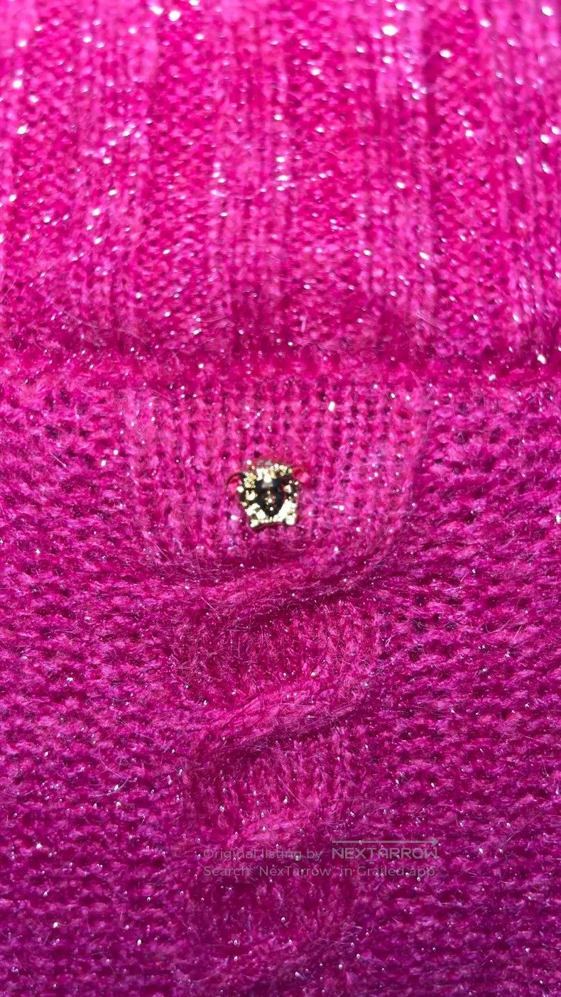 Versace Versace Main line women's pink knitted sweater Size M / US 6-8 / IT 42-44 - 3 Thumbnail