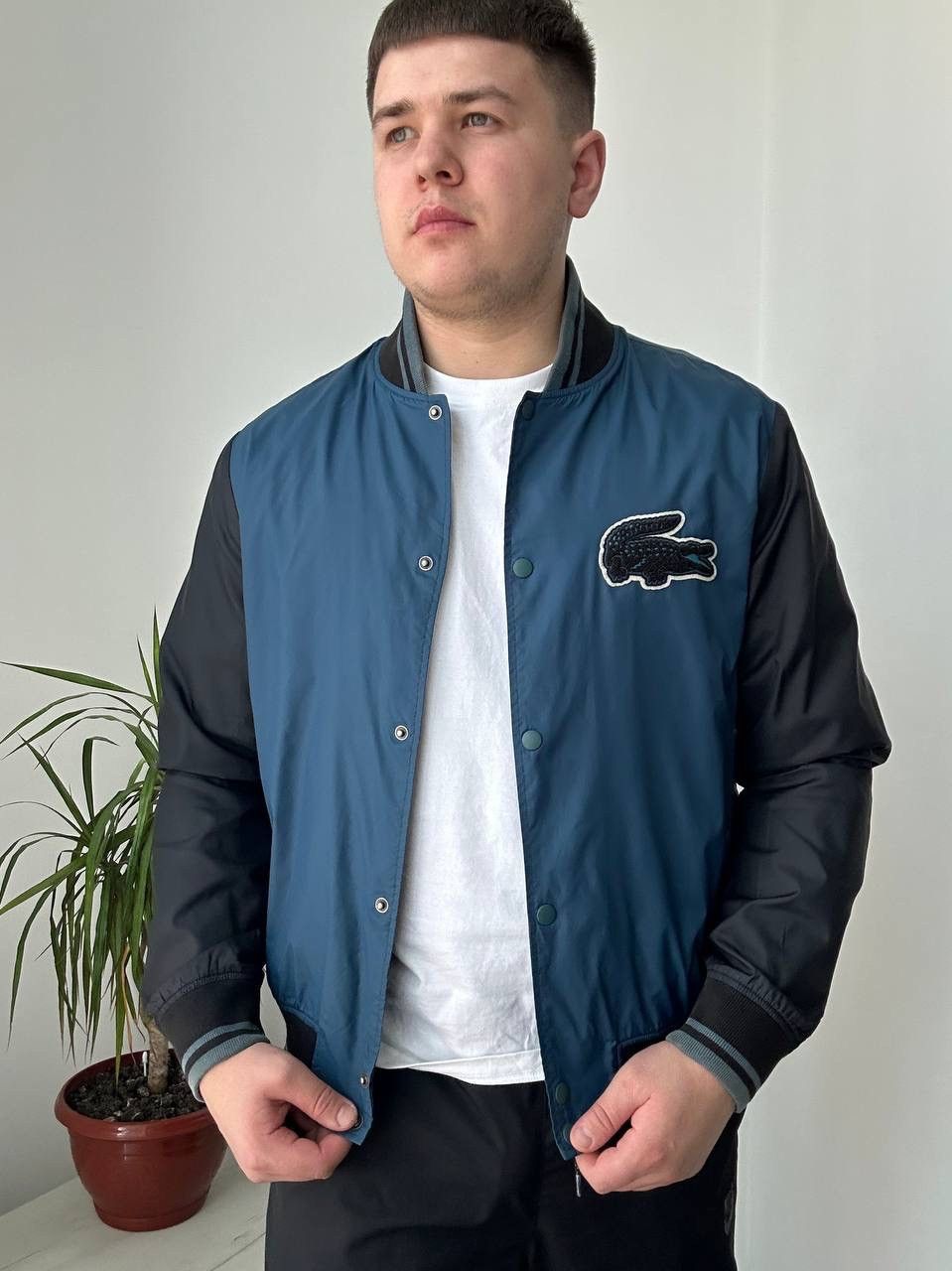 Lacoste × Vintage Vintage Lacoste Live Blue Light Big Logo Jacket Size US L / EU 52-54 / 3 - 13 Thumbnail
