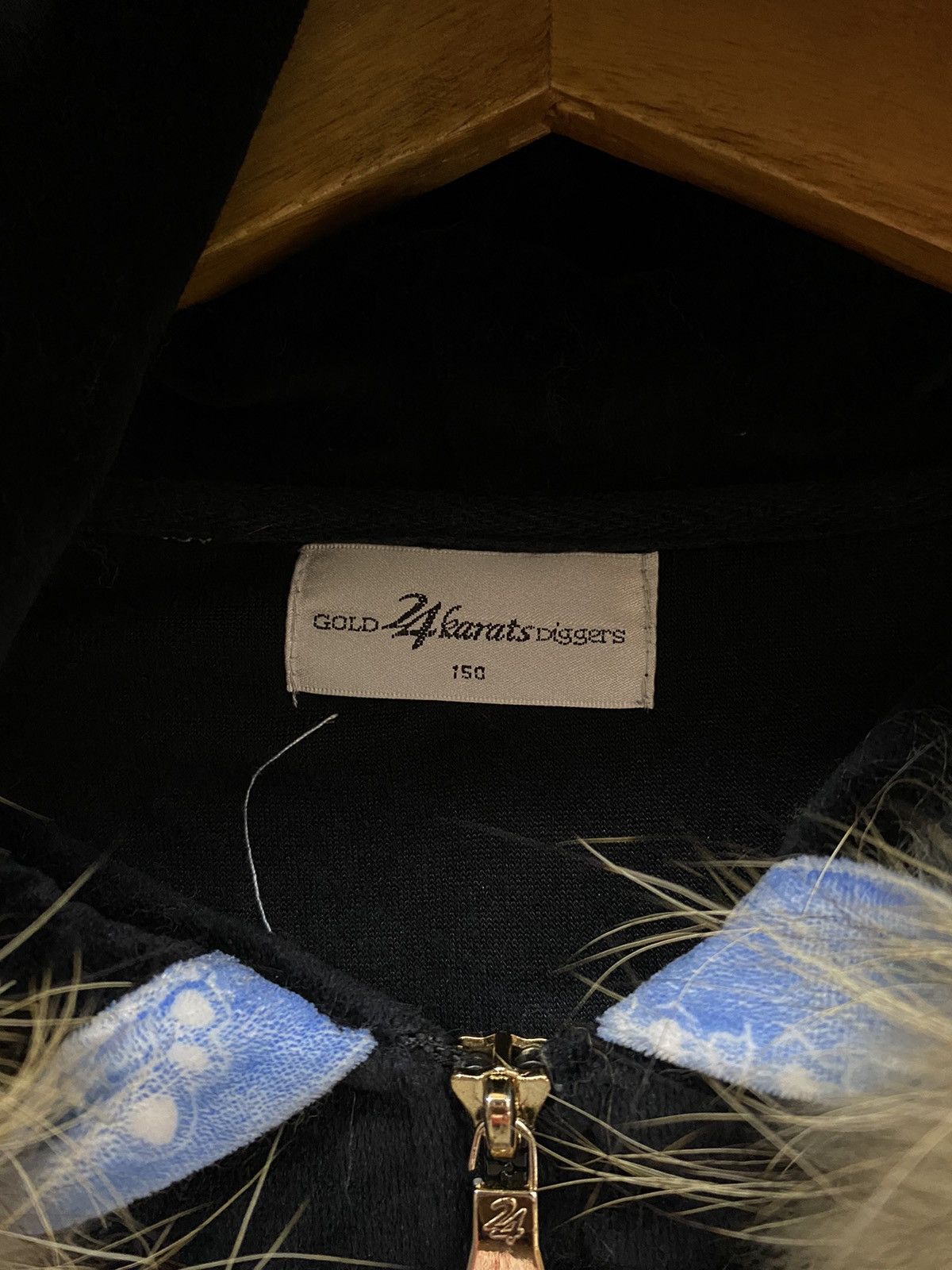 velvet fur hoodie 24karats paisley velvet