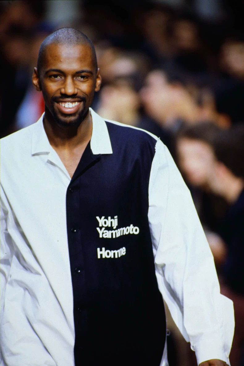 Yohji Yamamoto Yohji Yamamoto 93aw Black and White Patchwork Slogan Shirt Size US M / EU 48-50 / 2 - 3 Thumbnail