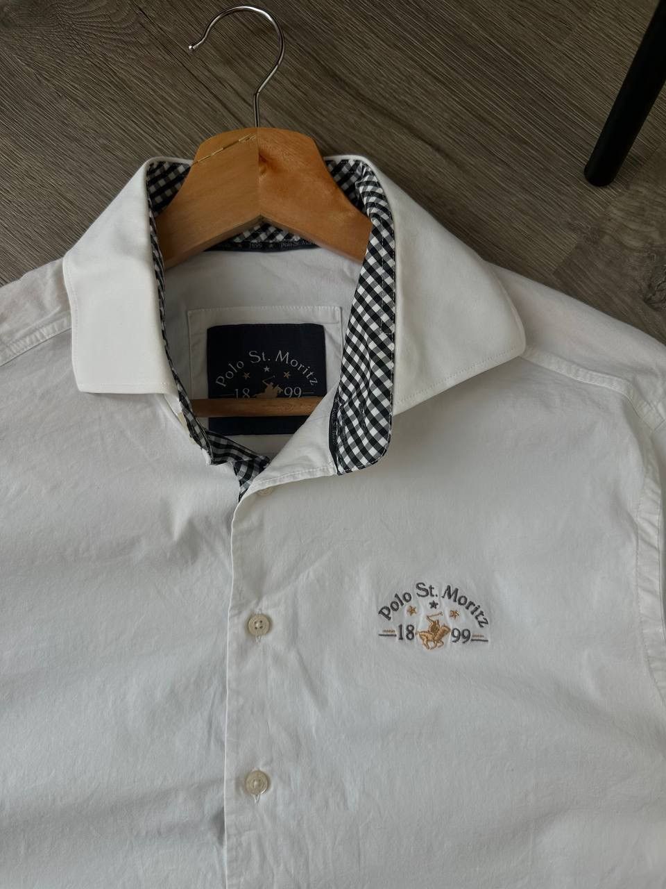 Polo Ralph Lauren Vintage Polo ST . Moritz White S Size Mens Shirt Size US S / EU 44-46 / 1 - 7 Thumbnail