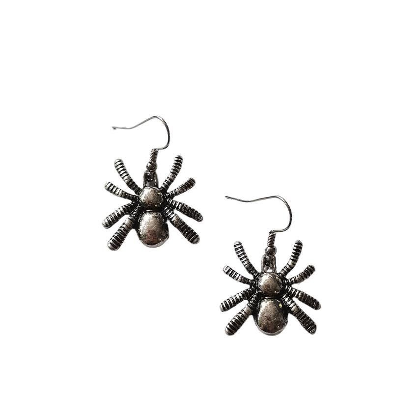 Jewelry Spider Retro Earrings One Pairs Chrome Jewelry Size ONE SIZE - 3 Thumbnail