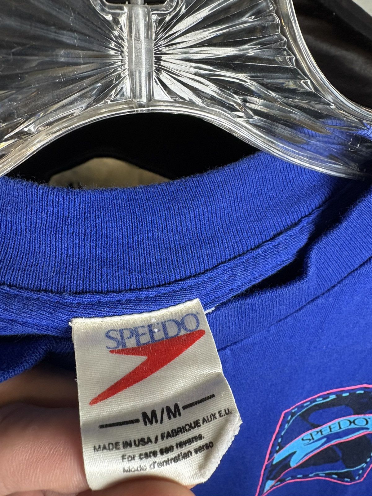 Speedo × Vintage 1980s Speedo surf Tshirt Size US M / EU 48-50 / 2 - 4 Thumbnail