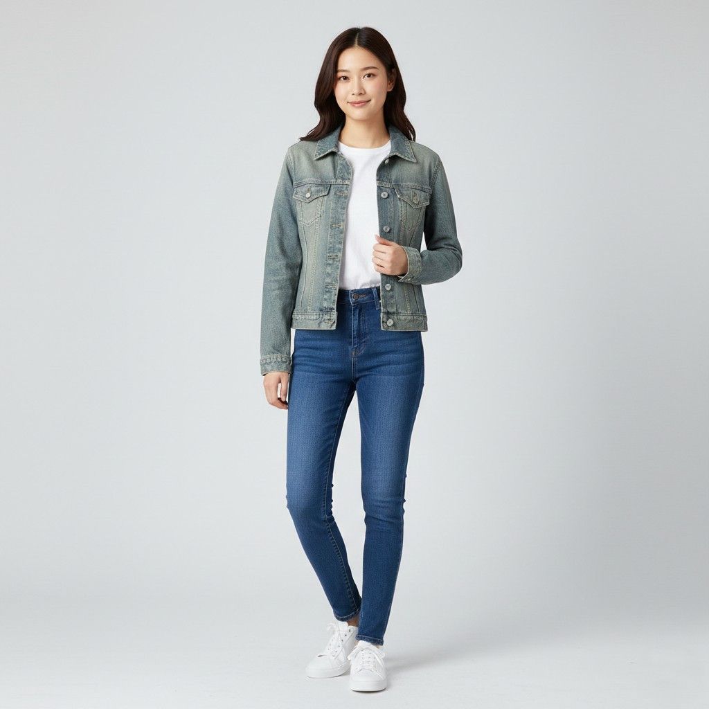 Diesel Diesel Women M (S) Denim Jacket Blue Faded 1633 Size M / US 6-8 / IT 42-44 - 1 Thumbnail