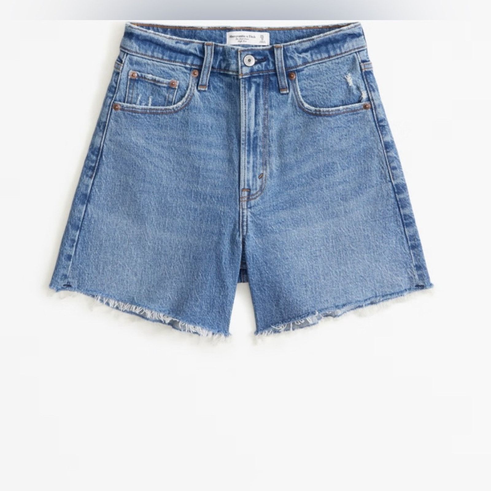 Abercrombie & Fitch Abercrombie & Fitch The Dad Shorts High Rise 5” Jean Shorts Size 37" - 1 Thumbnail