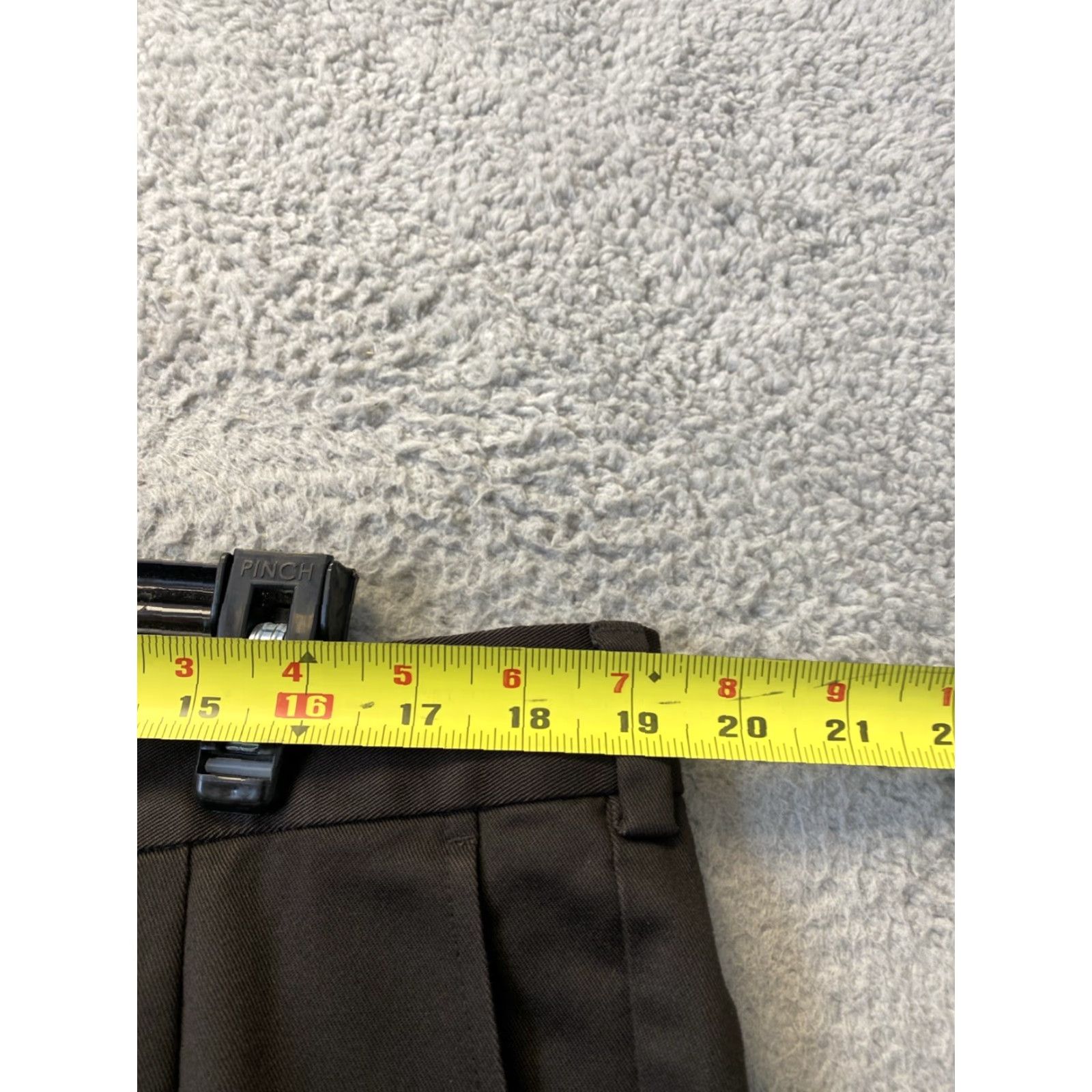 Nordstrom NORDSTROM Mens Chino Pants 38x31 Black Twill Stretch Formal Size US 38 / EU 54 - 3 Thumbnail