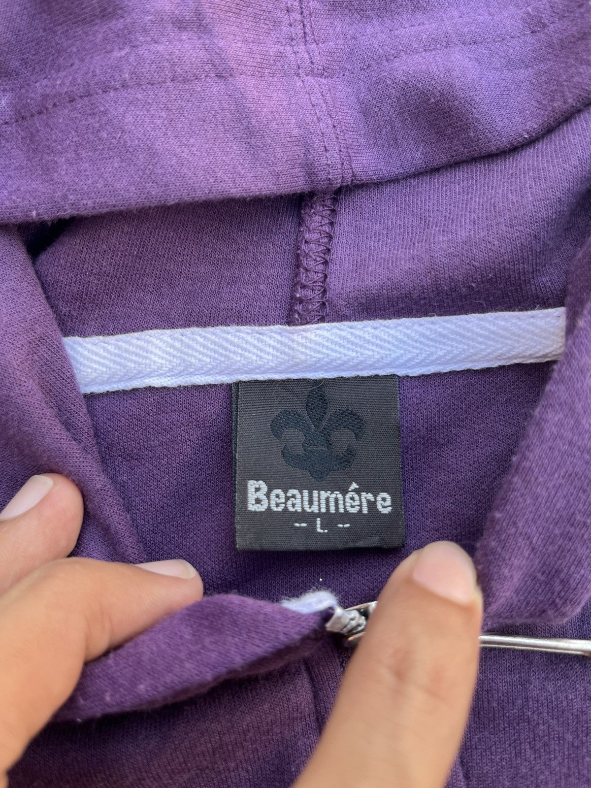 Beaumere BEAUMERE PURPLE TRIBAL POEM HOODIE PUNK Y2K Size US S / EU 44-46 / 1 - 6 Thumbnail
