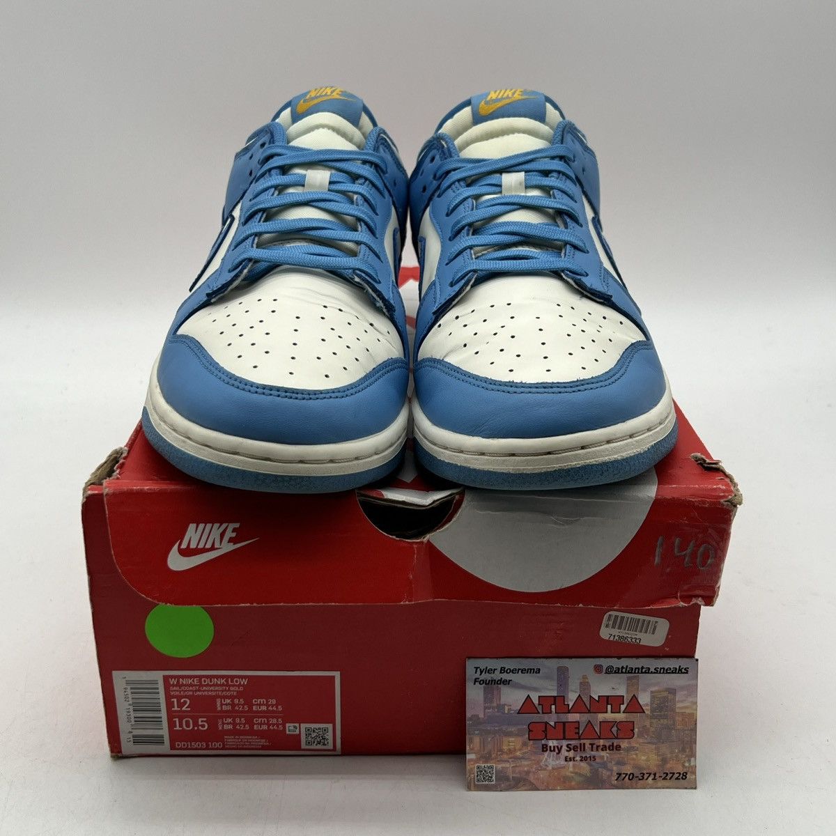 Nike Wmns Nike dunk low coast Size US 12 / EU 45 - 2 Thumbnail