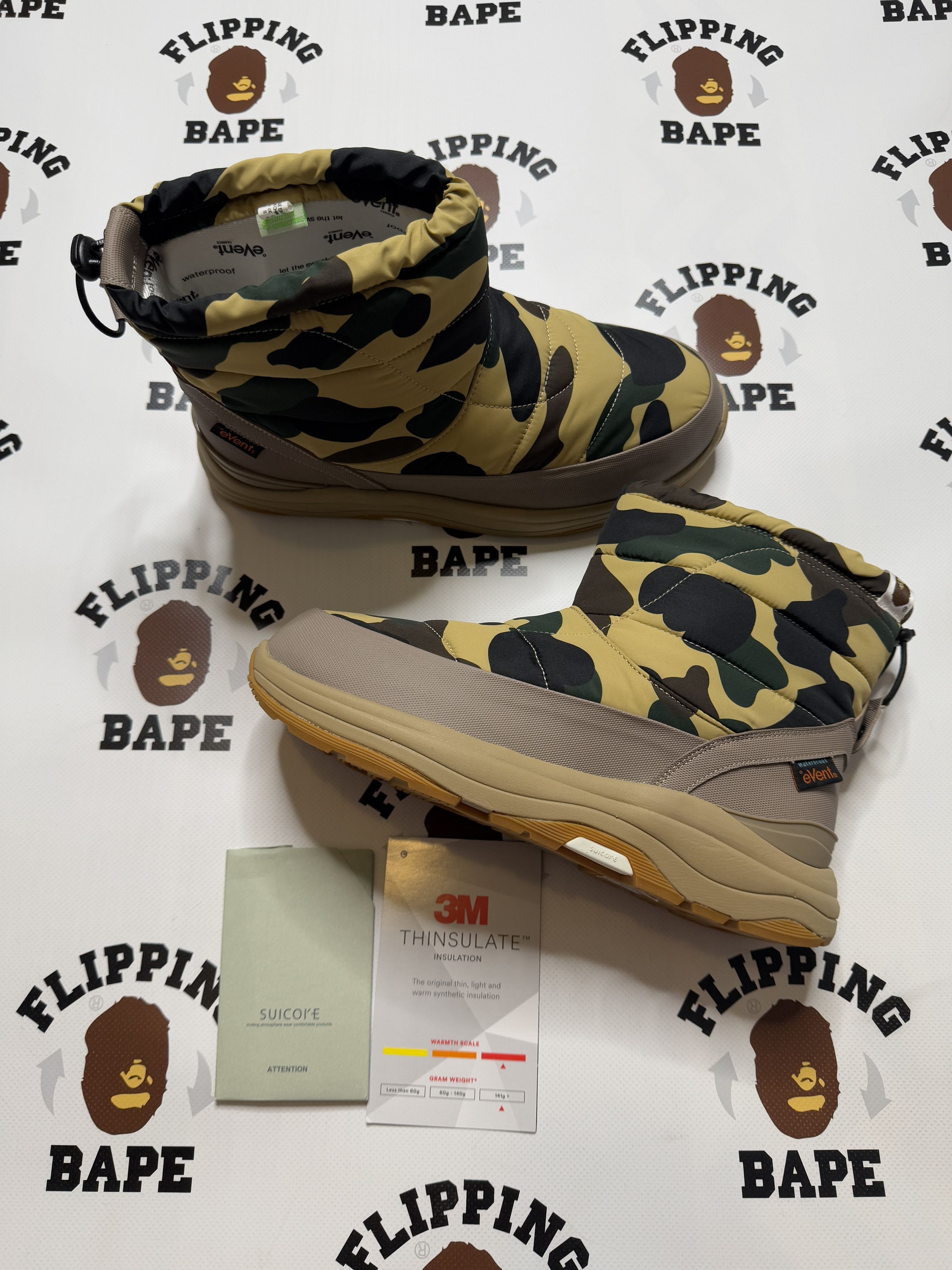 Bape × Suicoke BAPE X SUICOKE BOWER BOOTS YELLOW Size US 9 / EU 42 - 18 Thumbnail