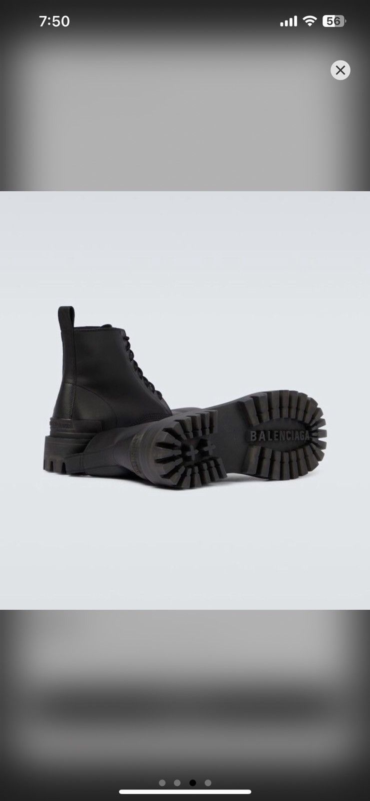 Balenciaga Balenciaga Strike Combat Boots size 11 Size US 11 / EU 44 - 1 Thumbnail