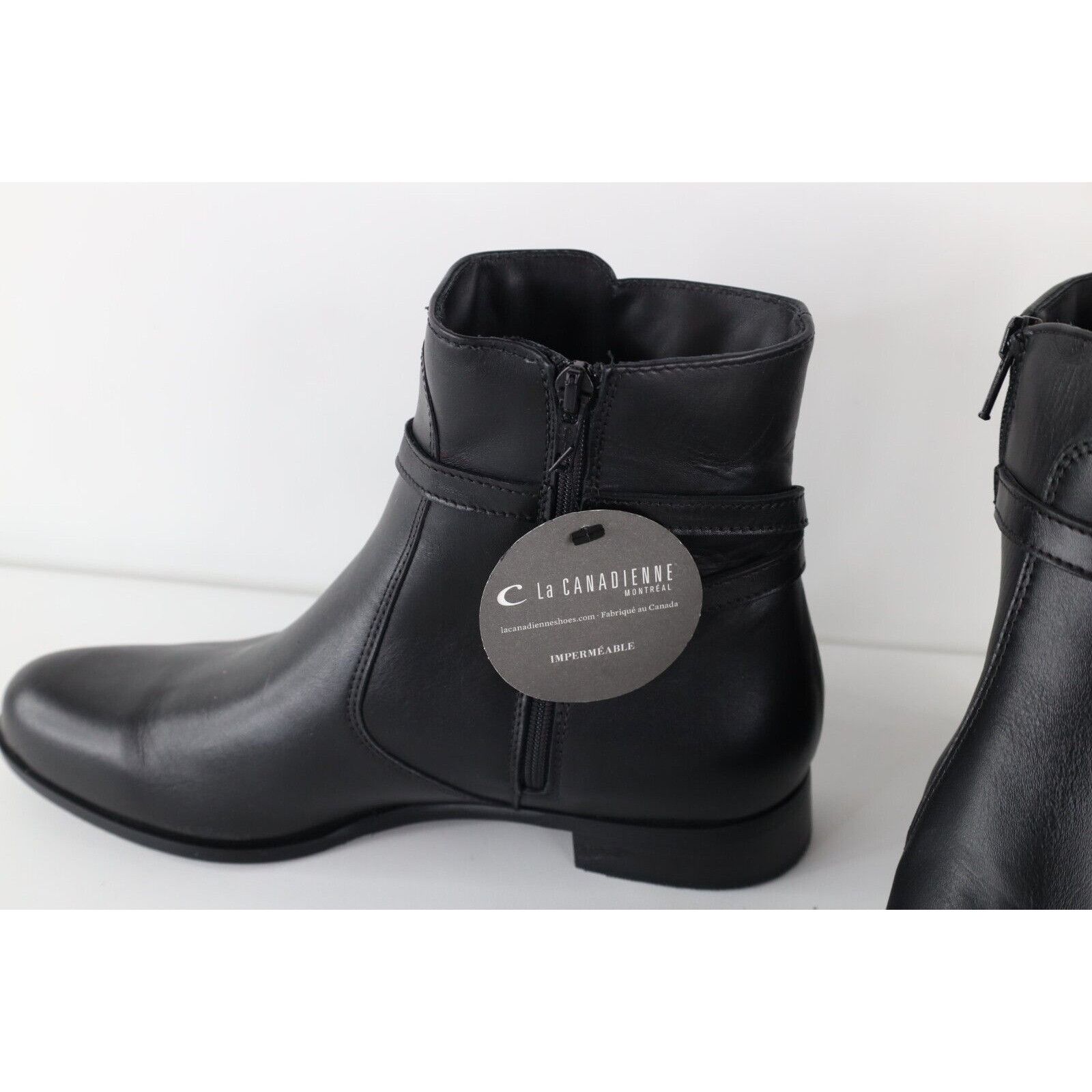 Vintage New La Canadienne Waterproof Leather Side Zip Chelsea Boots Size US 11 / IT 41 - 3 Thumbnail