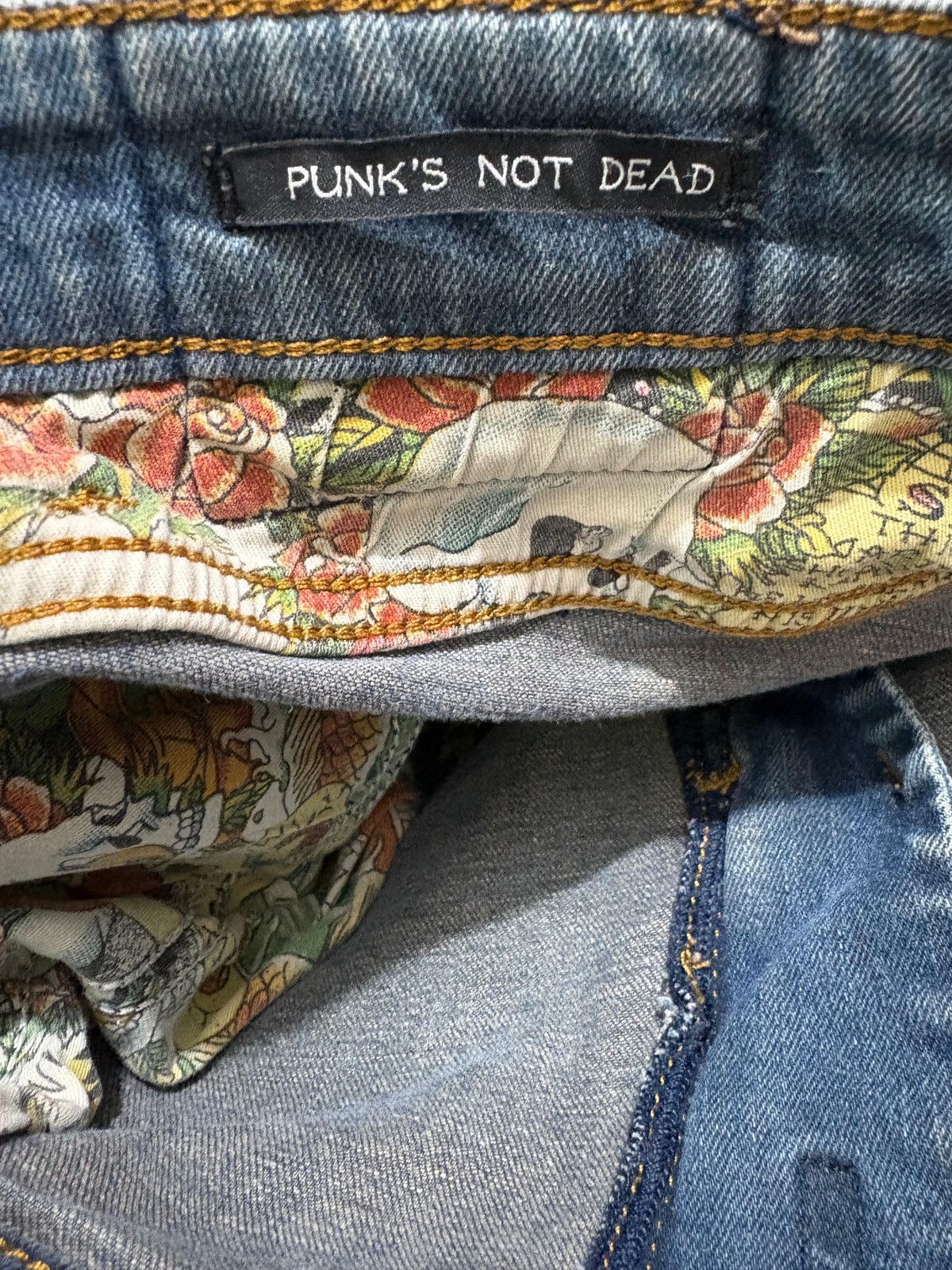 Ed Hardy Ed Hardy Dagger Vintage Jeans (Slim Fit) Size US 34 / EU 50 - 10 Thumbnail