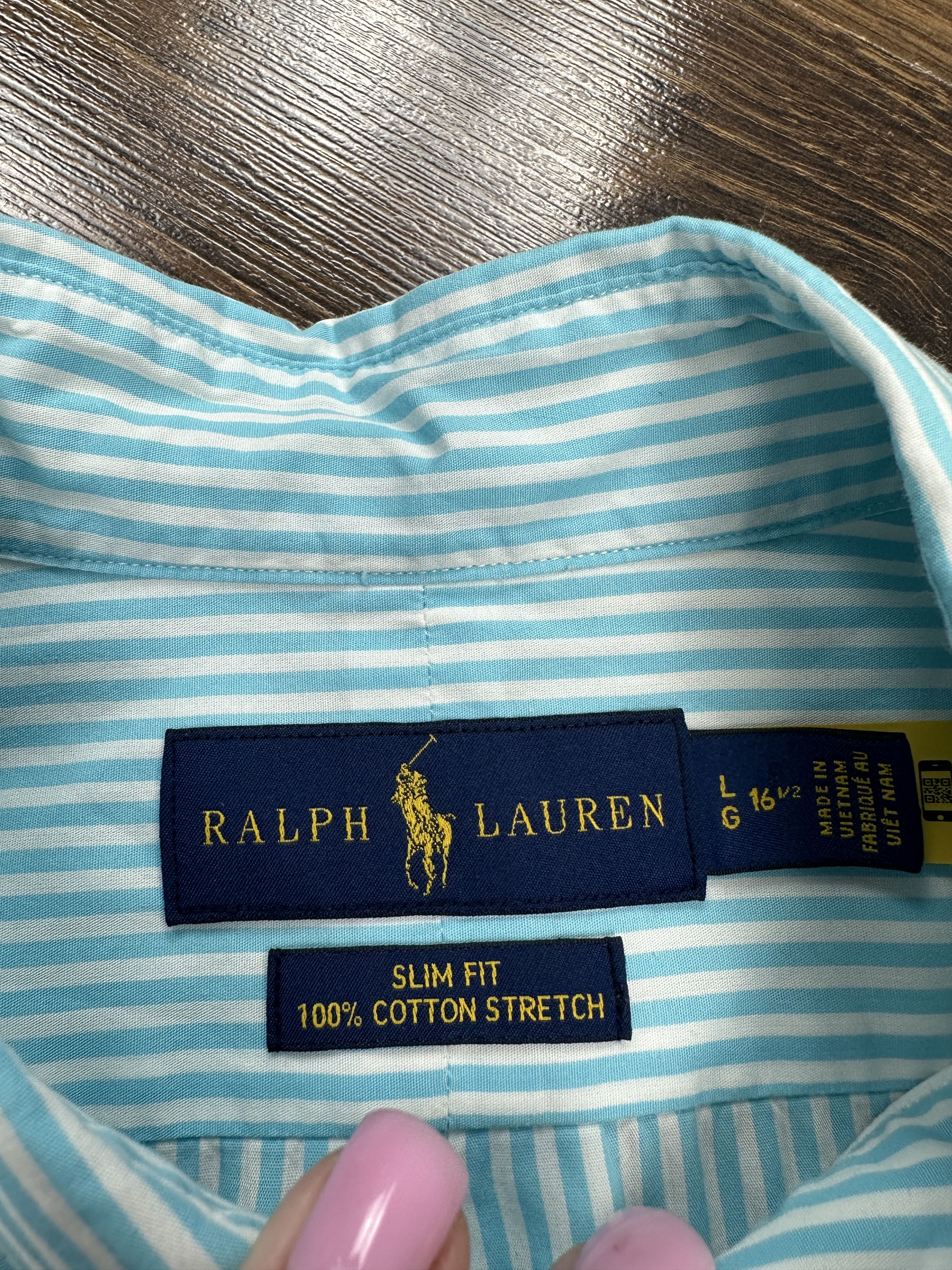 Polo Ralph Lauren Polo Ralph Lauren Vintage Long Sleeve Striped Shirt y2k Size US L / EU 52-54 / 3 - 4 Thumbnail