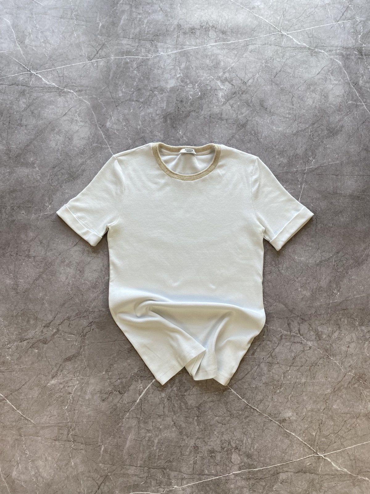 Peserico Classic Peserico Made in Italy White Lana Wool T shirt Rare Size M / US 6-8 / IT 42-44 - 2 Thumbnail