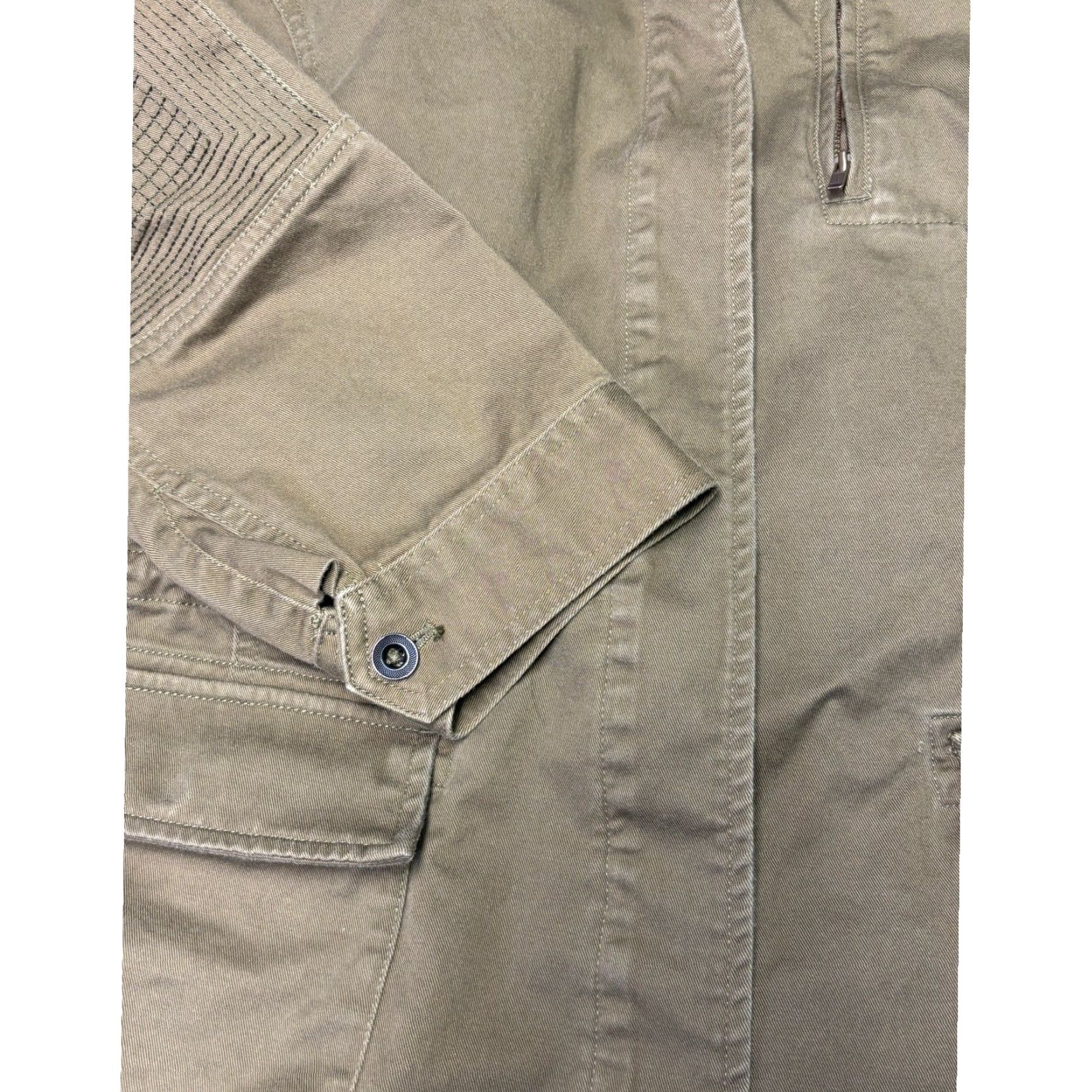 Orvis VINTAGE Orvis Womens Olive Green Utility Field Jacket Cotton Stretch Size L Size L / US 10 / IT 46 - 3 Thumbnail
