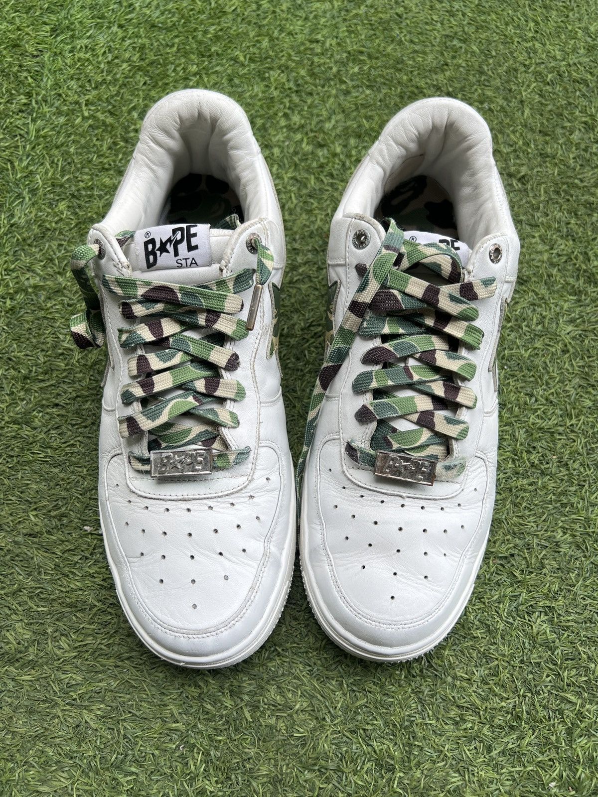 Bape 💥Bape Sta Low White Camo 🍀 Size US 12 / EU 45 - 5 Thumbnail