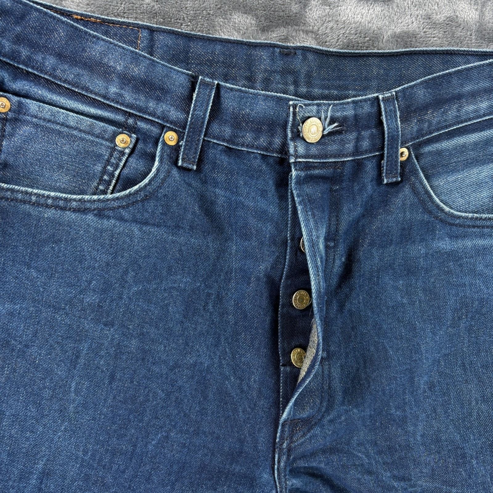 Levi's Levi’s 501 Men Jeans 34X30 Button Fly Vintage Blue Denim Str Size US 34 / EU 50 - 13 Thumbnail