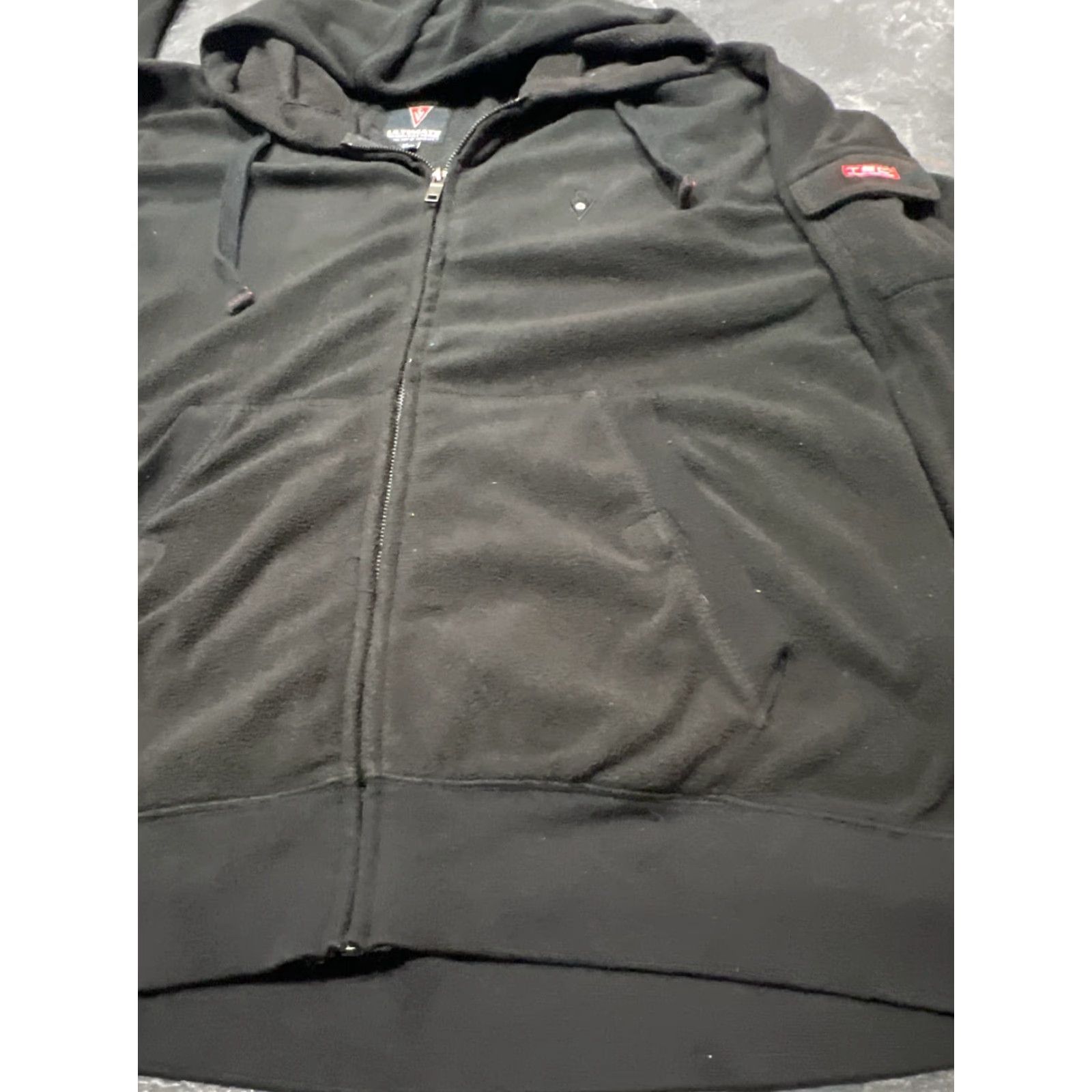 Vintage SCOTTeVEST Travel Jacket Mens Medium Full Zip Hooded Black Fleece Size US M / EU 48-50 / 2 - 3 Thumbnail
