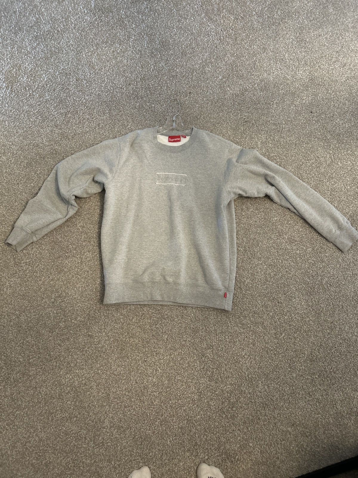 Supreme Cutout Logo Crewneck | Grailed