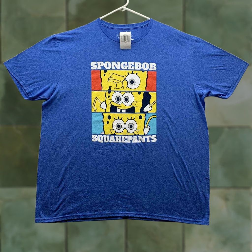 Nickelodeon SpongeBob SquarePants T-Shirt Adults XL XLarge Blue Nickelodeon Cartoons Graphic Size US XL / EU 56 / 4 - 1 Thumbnail