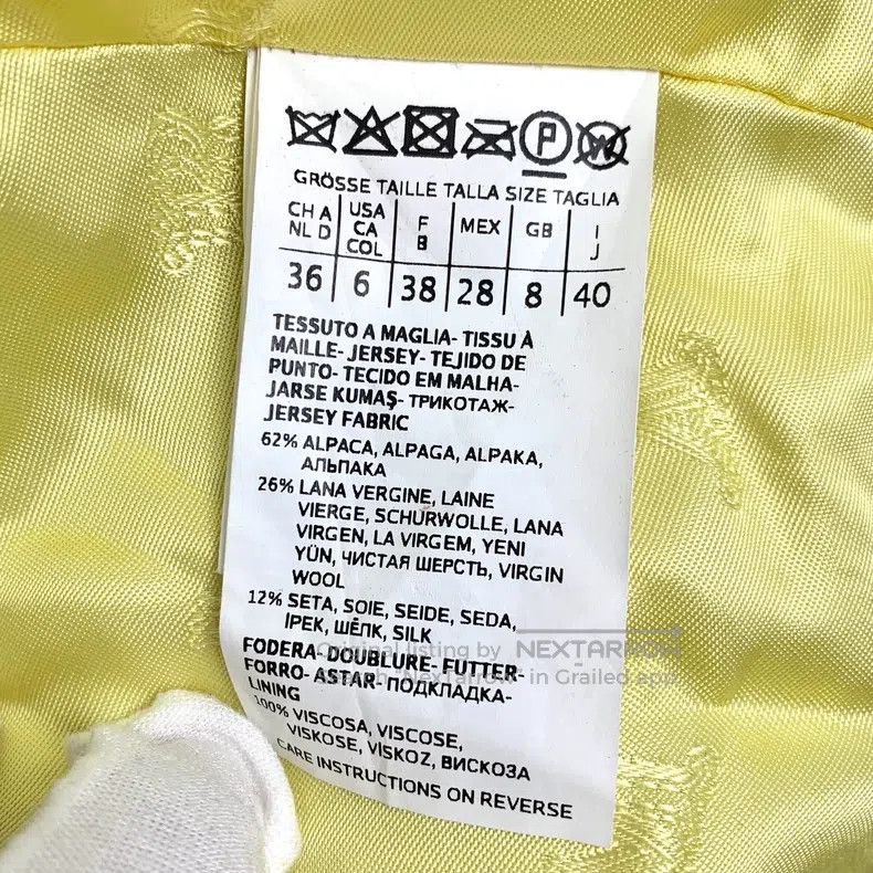 Max Mara Max Mara Yellow Teddy Alpaca Wool Double Breasted Coat Size M / US 6-8 / IT 42-44 - 6 Thumbnail