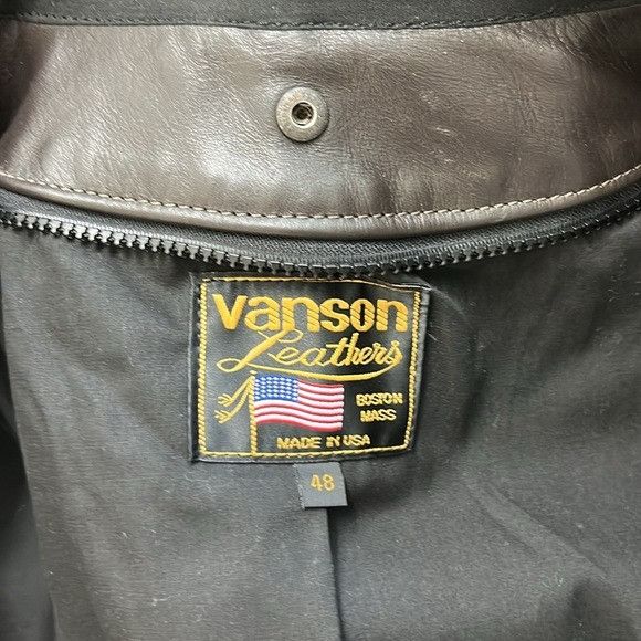 Vanson Leathers Vanson Single Riders Leather Jacket Boston USA 1974 Street R Size US XL / EU 56 / 4 - 10 Thumbnail