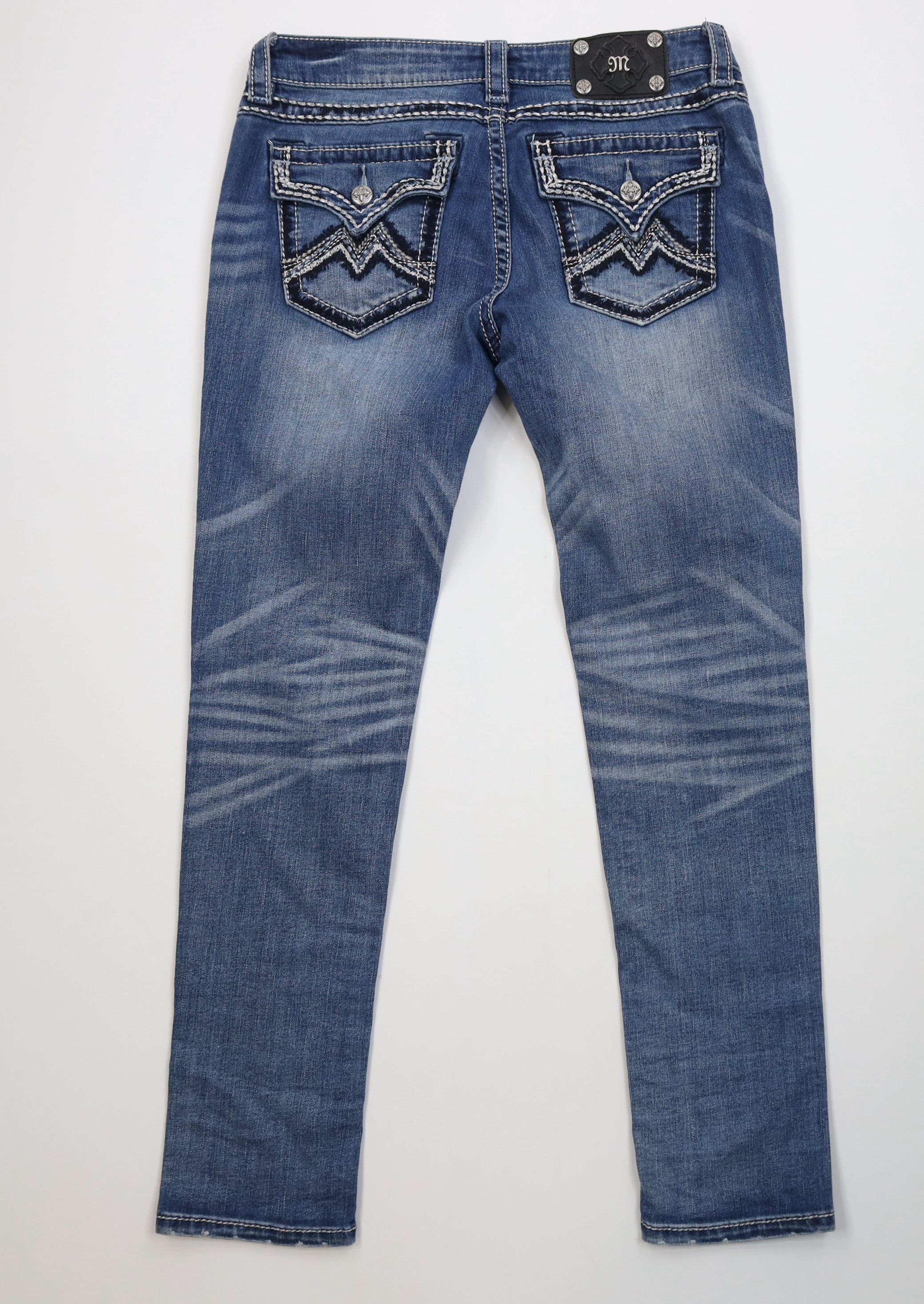 Miss Me Miss Me Stitch Signature Skinny Leg Denim Jeans Stretch Size 30" / US 8 / IT 44 - 12 Thumbnail