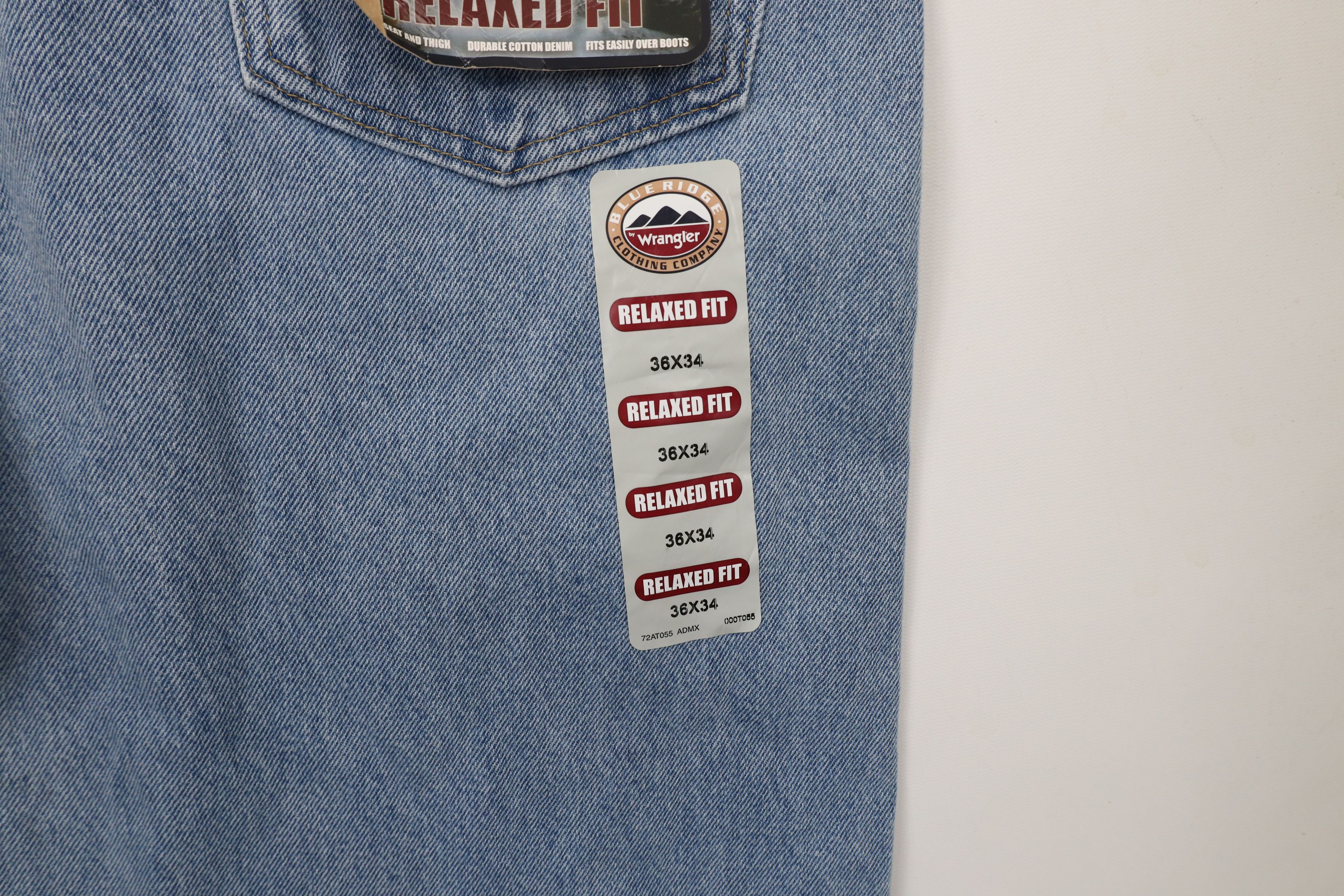 Vintage × Wrangler Deadstock Vintage Y2K Wrangler Fit Denim Jeans Blue Cotton Size US 36 / EU 52 - 11 Thumbnail
