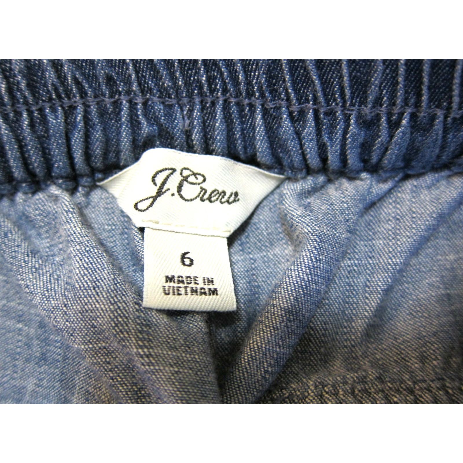 J.Crew J.Crew Cotton Rayon Blue Denim High Rise Wide Leg Flowy Pant Women Size 6/M Size 28" / US 6 / IT 42 - 3 Thumbnail