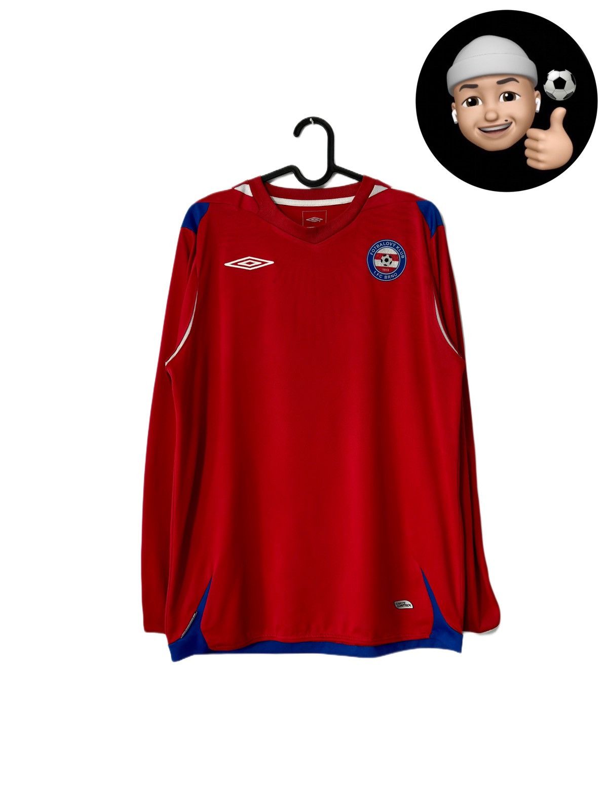 Umbro × Vintage 2008 2009 FC Brno Czech Republic Vintage Home Soccer Jersey Size US M / EU 48-50 / 2 - 1 Thumbnail