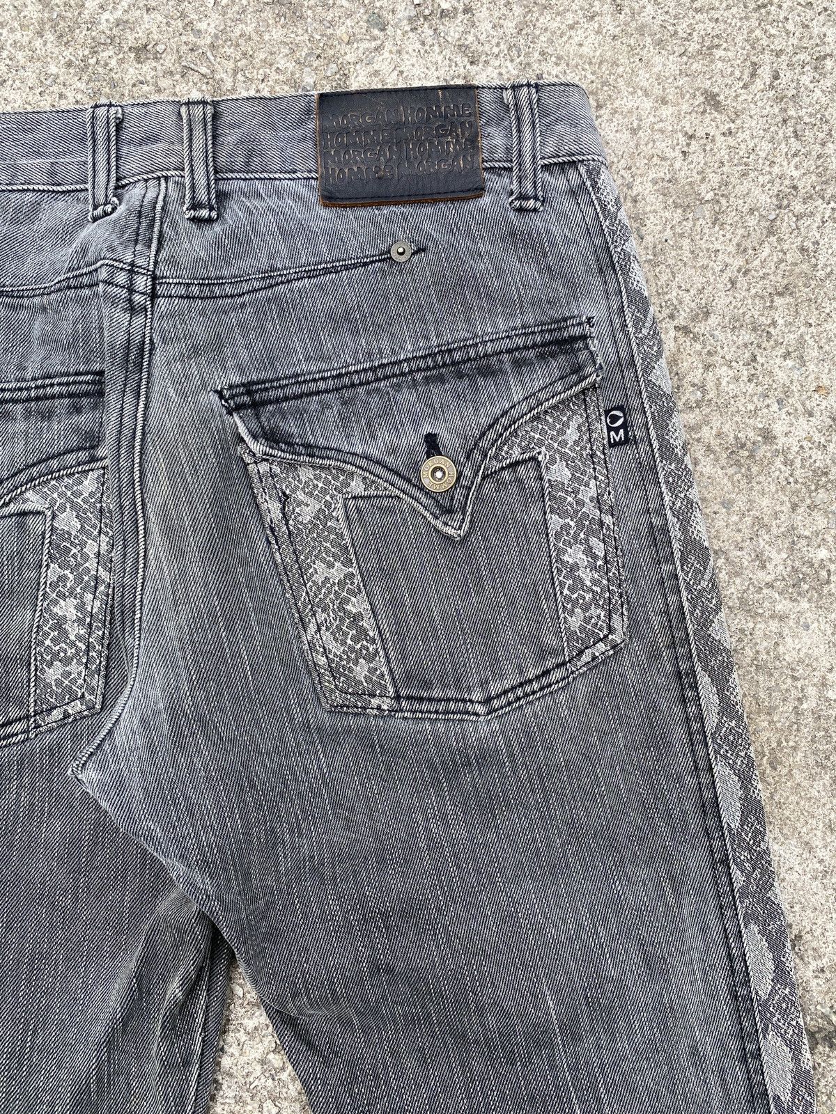Japanese Brand × Morgan Homme × Tornado Mart 1990s - Morgan Homme Hybrid Design Flare Denim Size US 30 / EU 46 - 16 Thumbnail