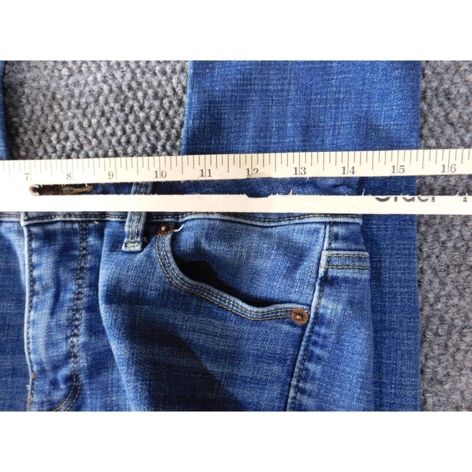 Lucky Brand Lucky Brand Womens Jeans 4 blue Skinny Hayden Denim Zip Inseam 28 Regular Cotton Blend Polyester Zipper Size 27" / US 4 / IT 40 - 3 Thumbnail