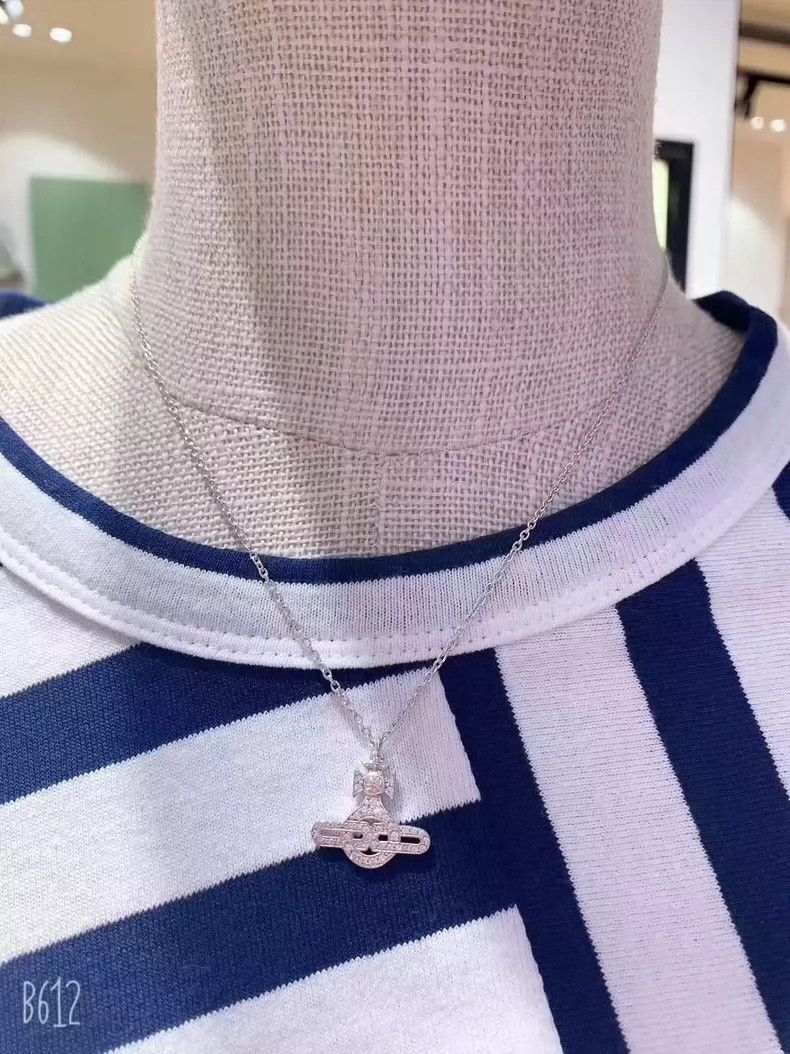 Vivienne Westwood Vivienne Westwood Saturn necklace Size ONE SIZE - 6 Thumbnail