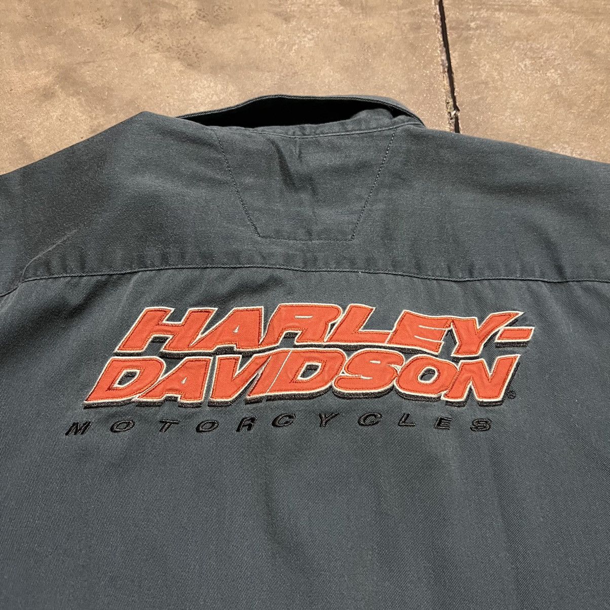 Harley Davidson Vintage Harley Davidson Mechanic Garage Shirt Button Up Y2K Size US M / EU 48-50 / 2 - 9 Thumbnail