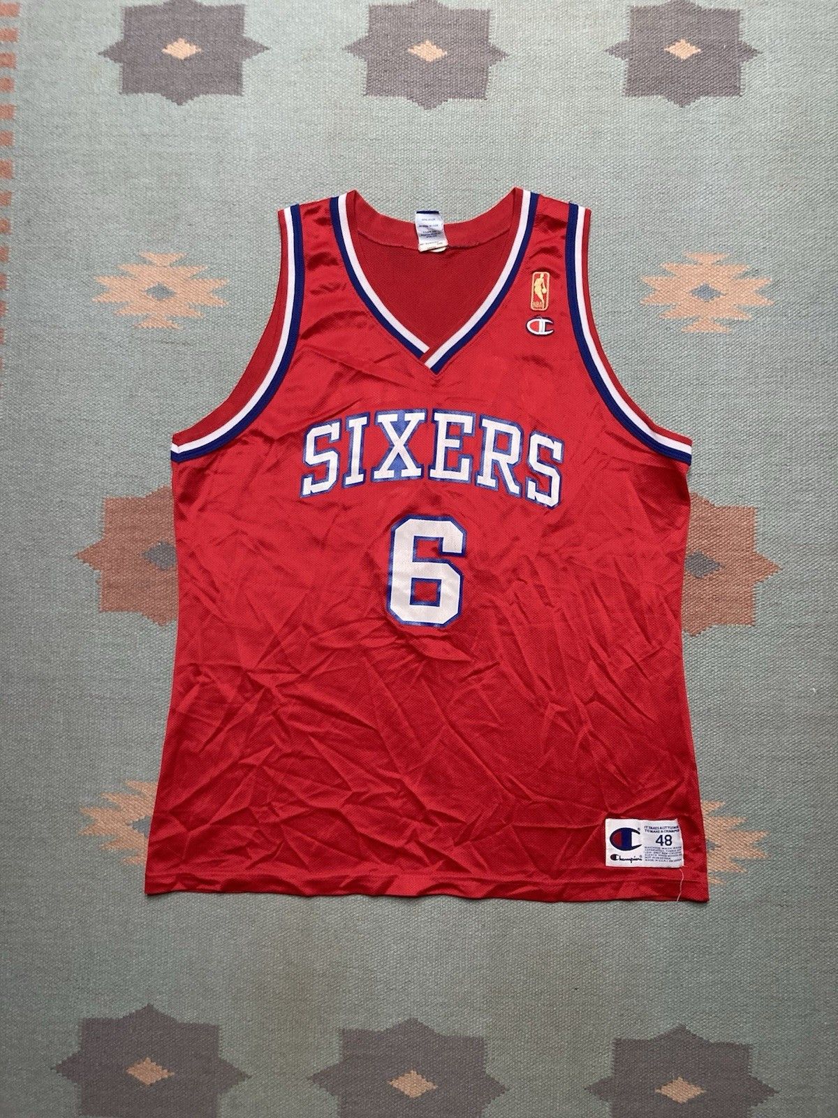 Vintage Julius Dr J Erving 76ers Sixers 50th Champion Jersey 48 XL Size US XL / EU 56 / 4 - 1 Thumbnail
