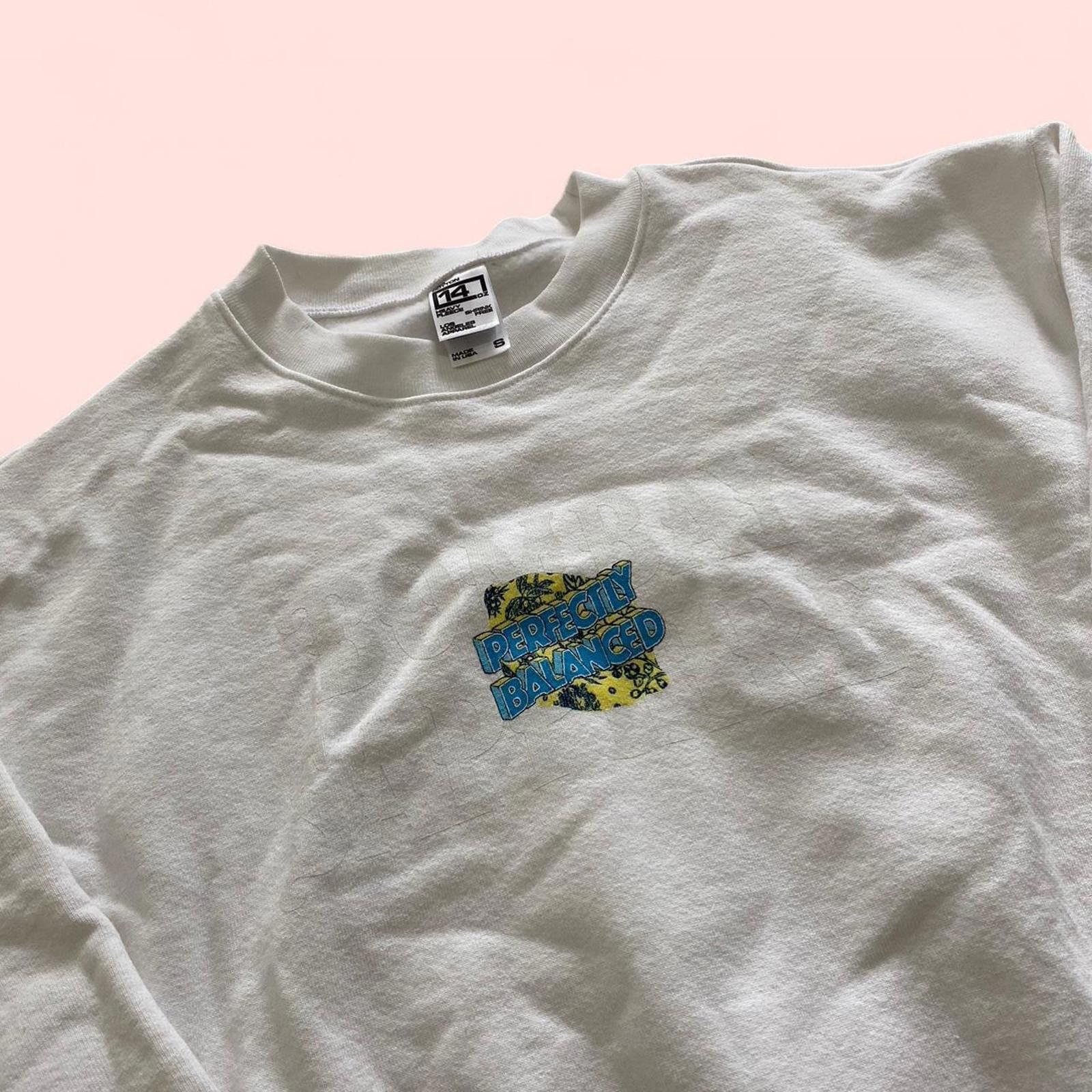 Los Angeles Apparel Heavyweight white crewneck sweatshirt with embroidered logo Size US S / EU 44-46 / 1 - 2 Thumbnail