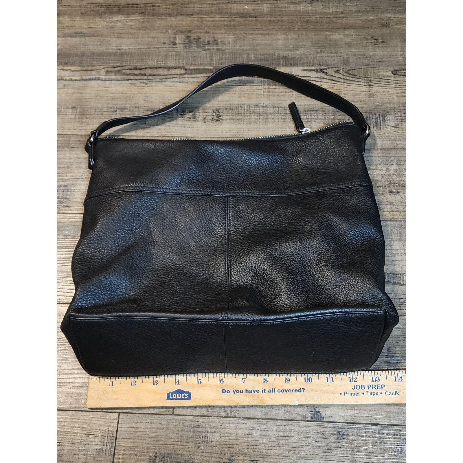 Vince Camuto Vince Camuto Black Soft Leather Purse Bag Zippers Preowned Y Size ONE SIZE - 5 Thumbnail