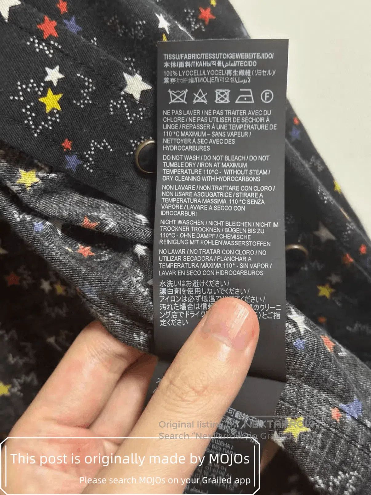 Saint Laurent Paris Sz XL Saint Laurent Paris Colorful Stars Shirt mojos5824. Size US XL / EU 56 / 4 - 8 Thumbnail