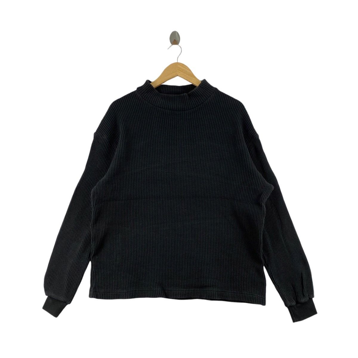 Vintage JOHNBULL Long Sleeve Waffle Indigo Size US L / EU 52-54 / 3 - 1 Thumbnail