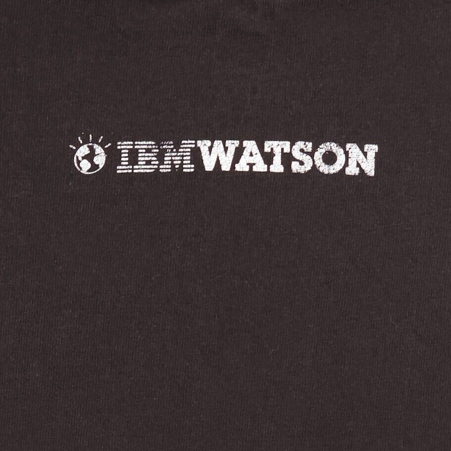 Hanes IBM Watson T Shirt Mens Size Medium Black AI Supercomputer Size US M / EU 48-50 / 2 - 4 Thumbnail