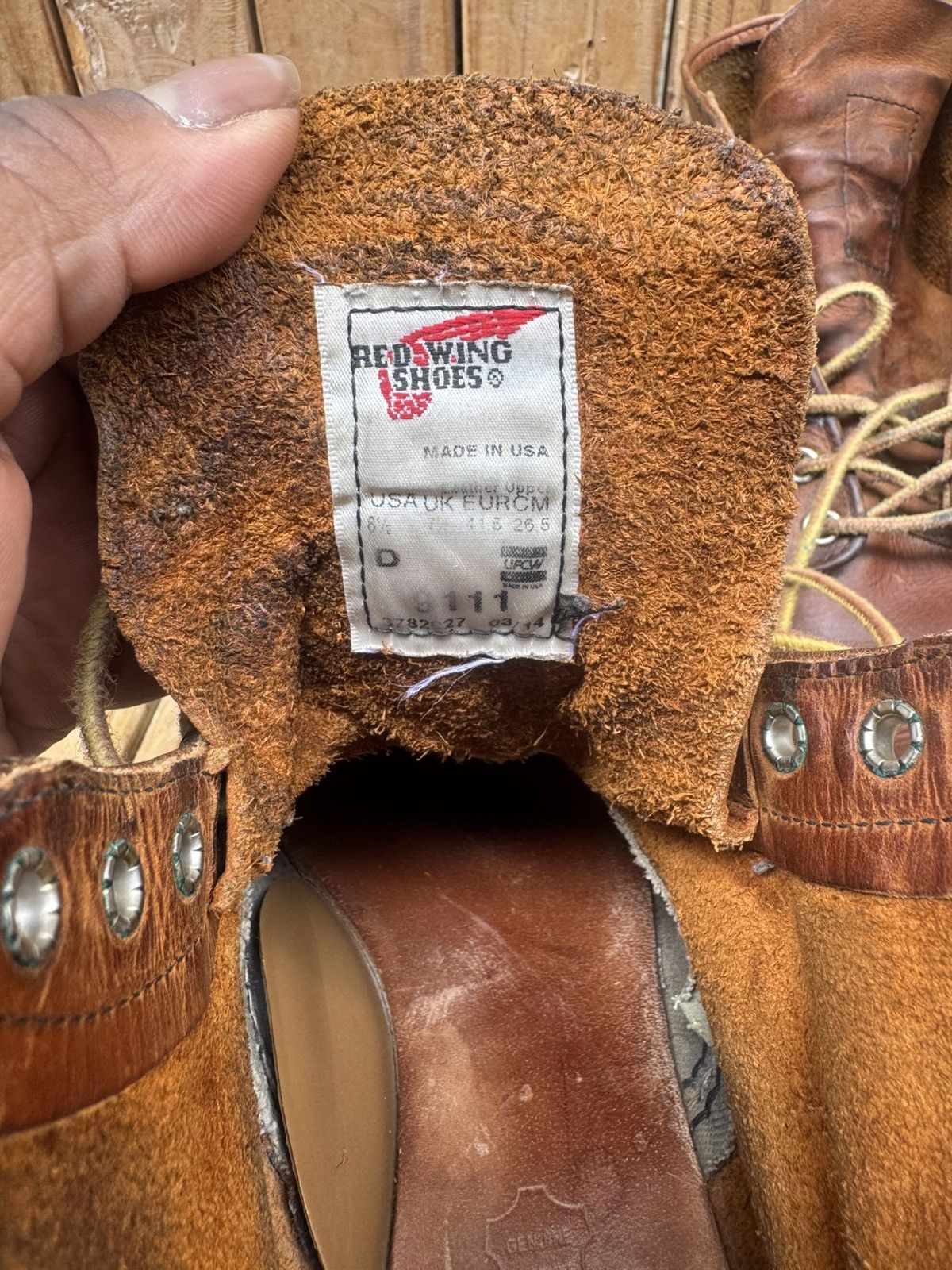 Red Wing Red Wing 9111 Chukka Brown leather boots EUR 41.5 UK 7.5 D Size US 8.5 / EU 41-42 - 22 Thumbnail