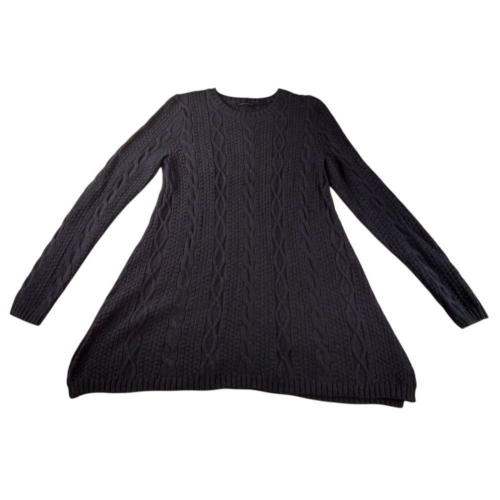 Other Jeanne Pierre Cable Knit Pullover Sweater Dress Small Navy Size S / US 4 / IT 40 - 1 Thumbnail