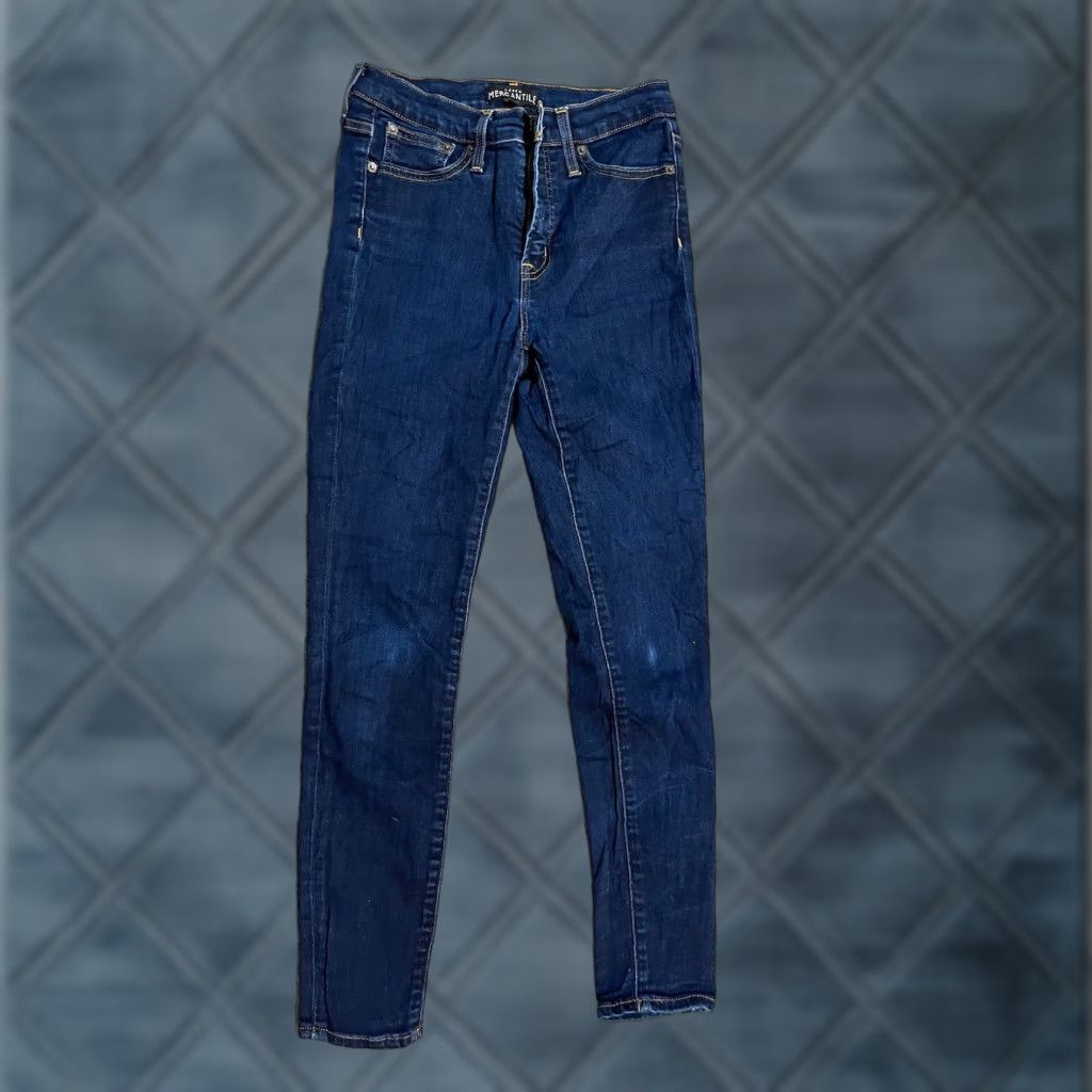J.Crew VINTAGE J.CREW Women's Skinny Jeans 9" High-Rise Rinse Wash Size 26 Blue- Denim Pants, Elegant Fit Size 26" / US 2 / IT 38 - 1 Thumbnail