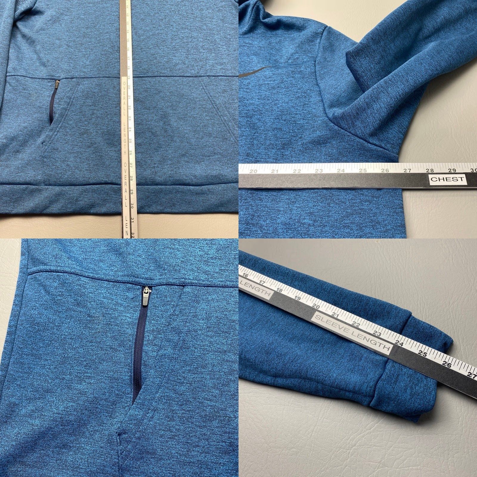 Nike Nike Pullover Hoodie Mens 2XL Heather Blue Dri-Fit Therma CU6214 Pockets 8176 Size US XXL / EU 58 / 5 - 8 Thumbnail